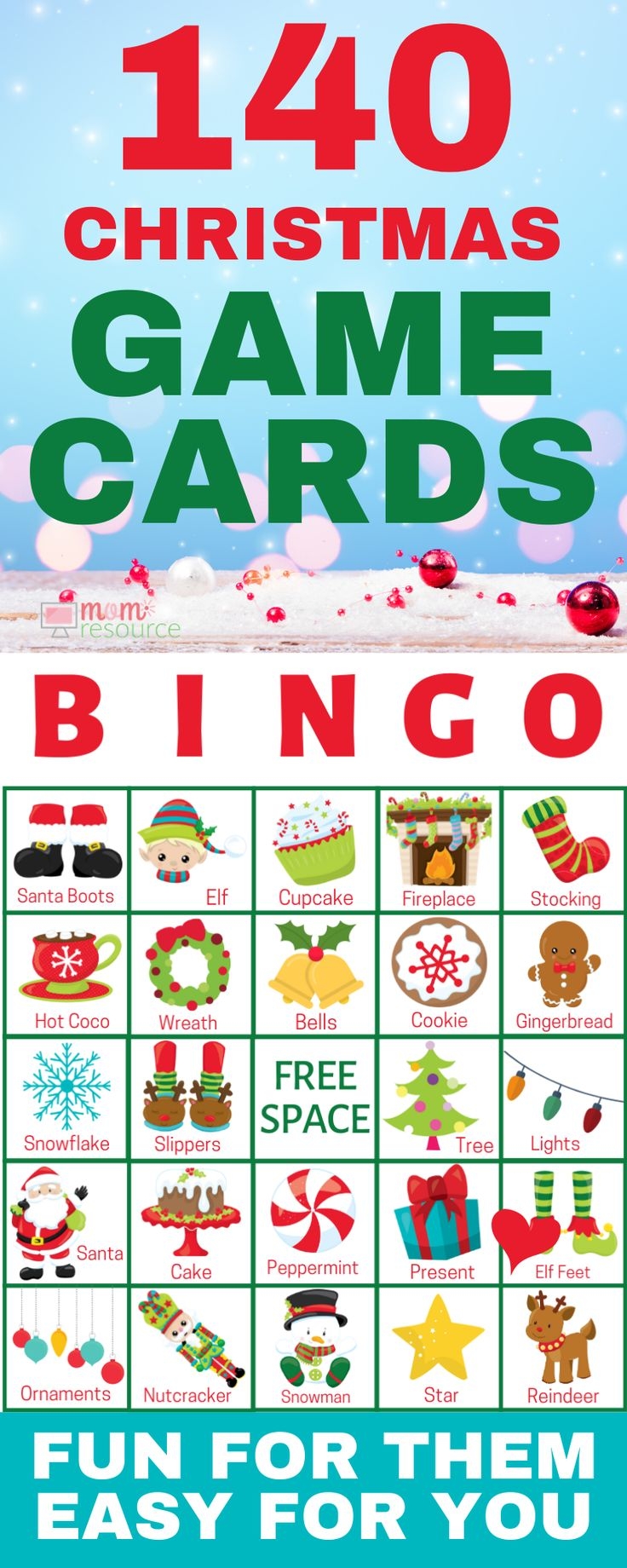 1 000 Christmas Printable Bingo Cards For Large Groups School Christmas Party Christmas Bingo Kids Christmas Party - Free Printable Bingo Cards For Large Groups