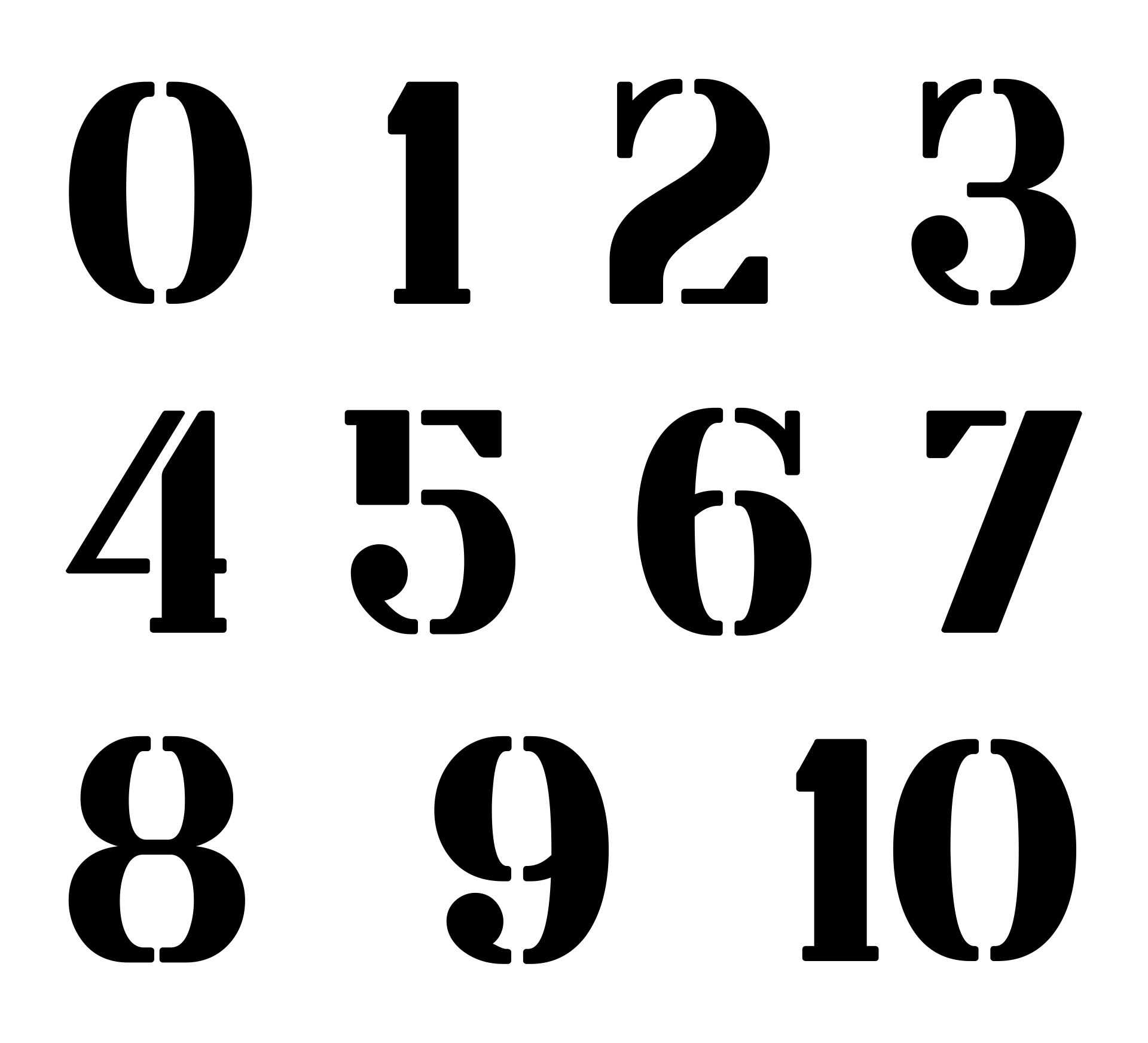 10 Best 3 Inch Stencils Numbers Printable PDF For Free At Printablee Printable Numbers Printable Calendar Numbers Number Stencils - Free Printable 3 Inch Number Stencils