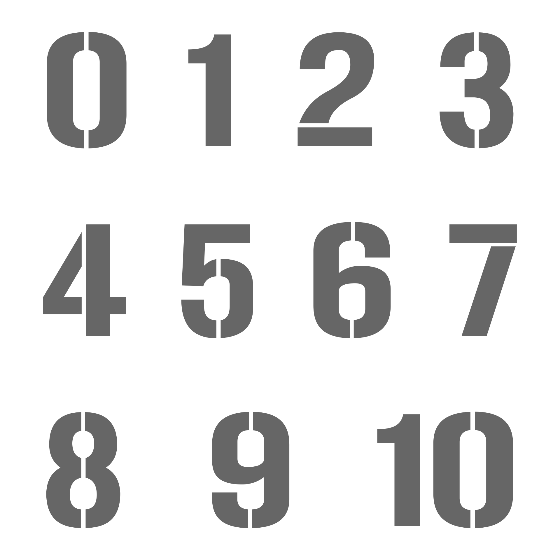 10 Best 3 Inch Stencils Numbers Printable PDF For Free At Printablee - Free Printable 3 Inch Number Stencils