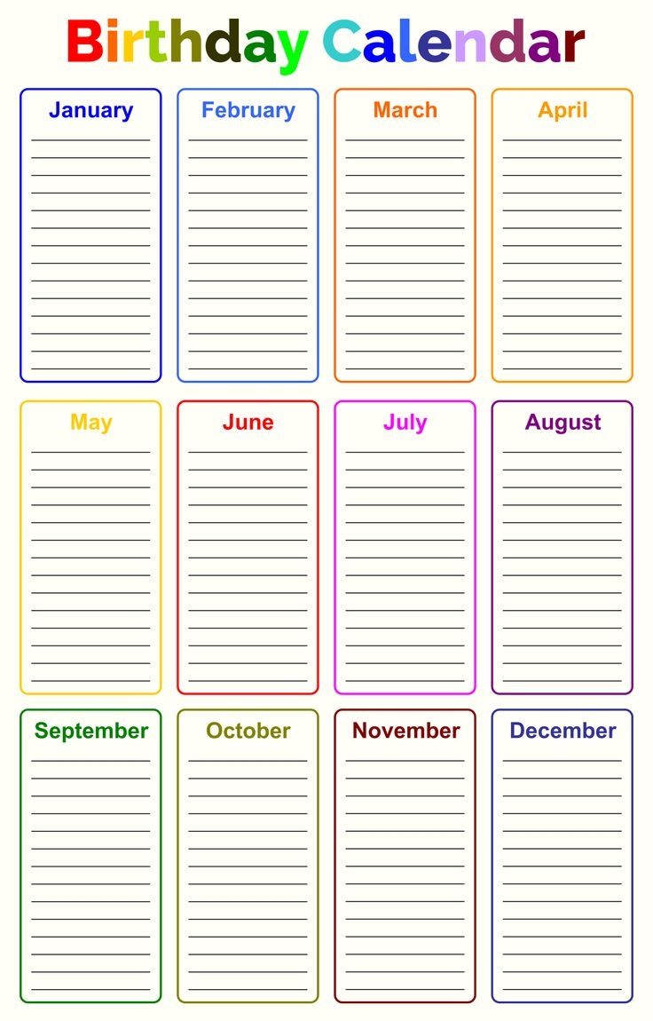 10 Best Printable Birthday Chart PDF For Free At Printablee Birthday Charts Birthday Calendar Birthday Calender - Free Printable Birthday Graph
