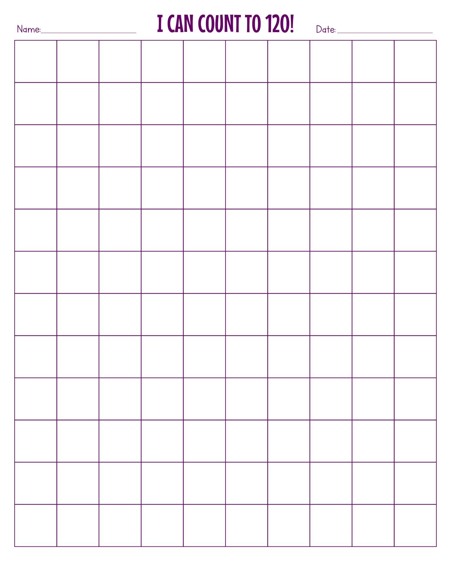 10 Best Printable Blank 120 Chart PDF For Free At Printablee - Free Printable Blank 1 120 Chart