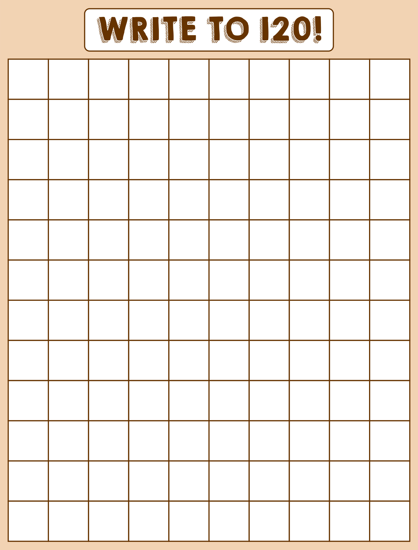 10 Best Printable Blank Chart 1 120 PDF For Free At Printablee - Free Printable Blank 1 120 Chart