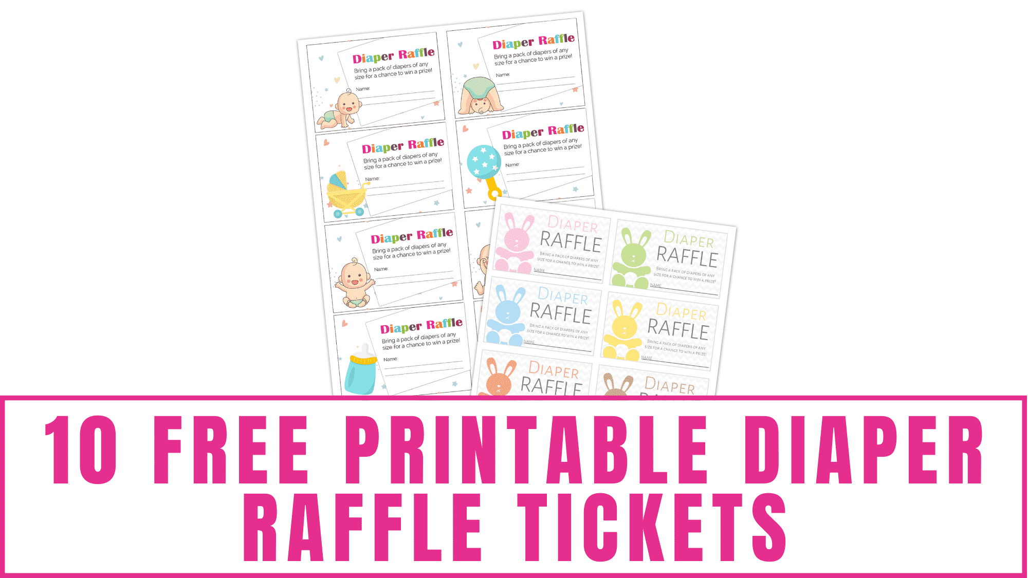 10 Free Printable Diaper Raffle Tickets Freebie Finding Mom - Diaper Raffle Template Free Printable