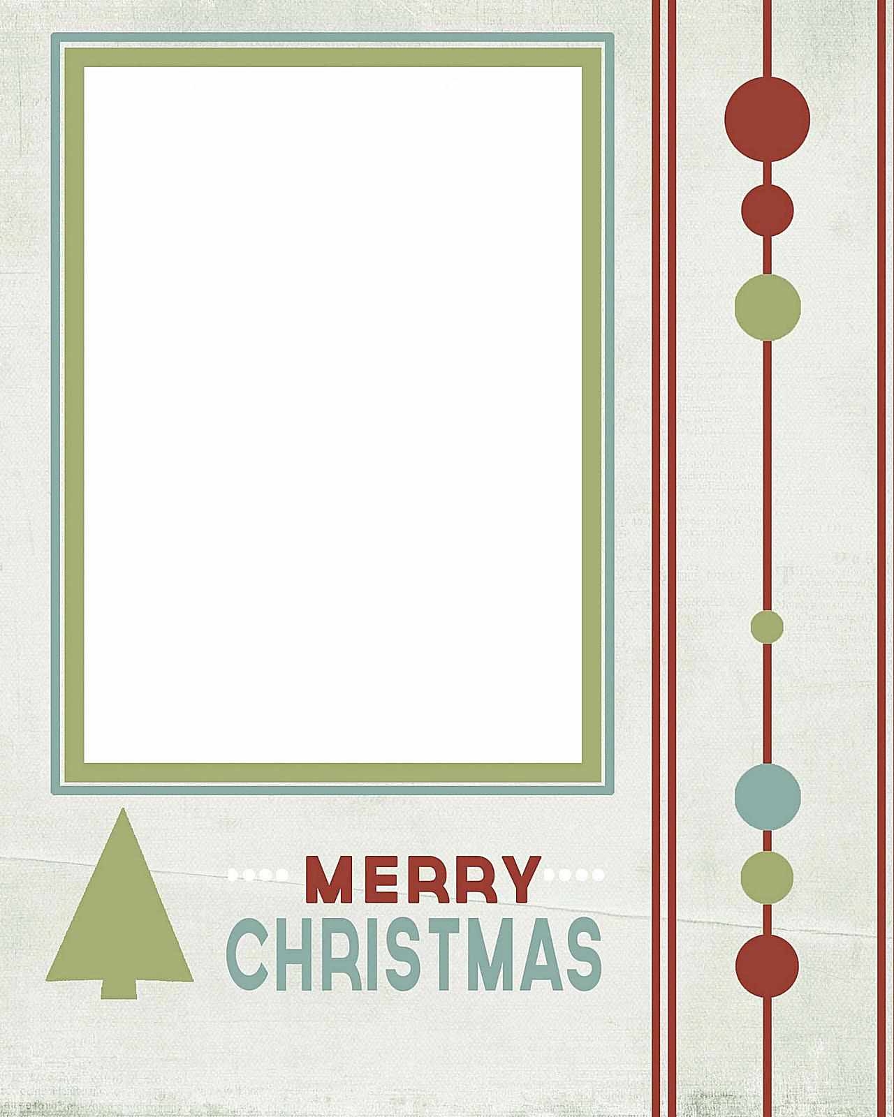 10 Free Templates For Christmas Photo Cards - Free Printable Christmas Card Templates