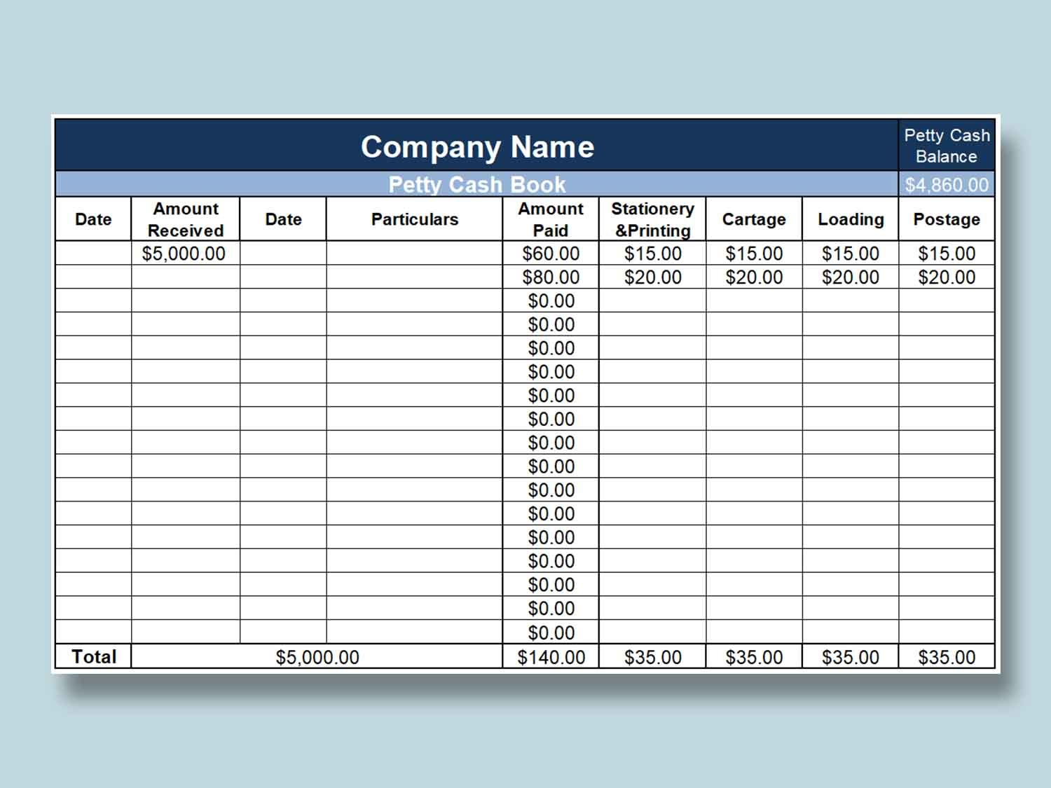 10 Interesting Excel Cash Book Template Free WPS Office Academy - Free Cash Book Template Printable