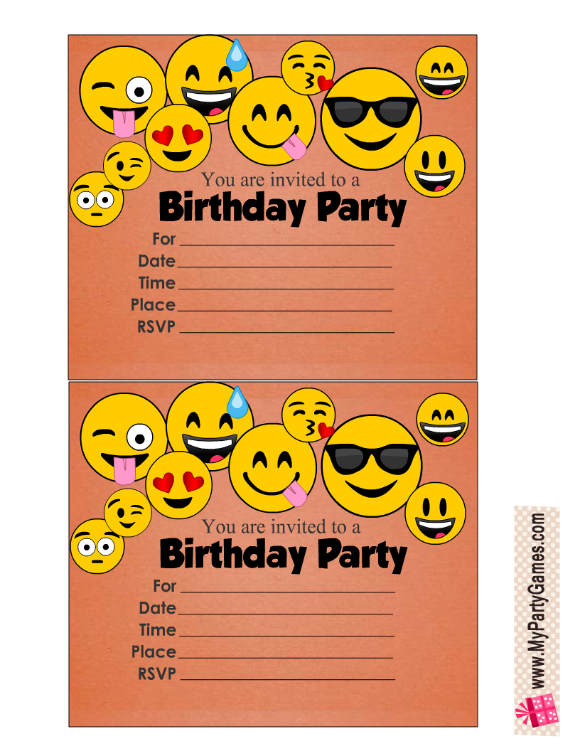 100 Free Printable Kids Birthday Party Invitations - Free Printable Birthday Invitations With Pictures