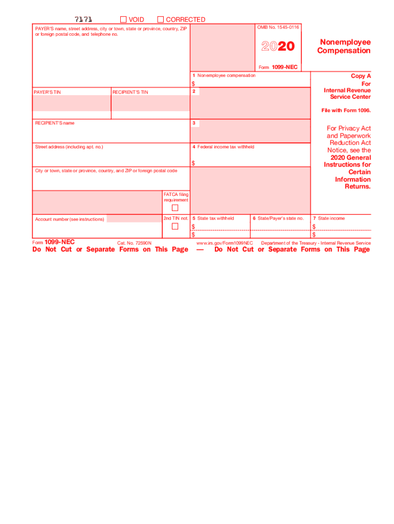 1099 Nec Fill Out Sign Online DocHub - Free Printable 1099 Form