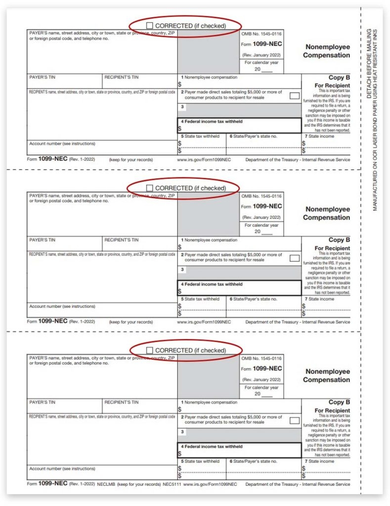 1099 NEC Forms Combined Copy B C 2 DiscountTaxForms - Free Printable 1099 Form