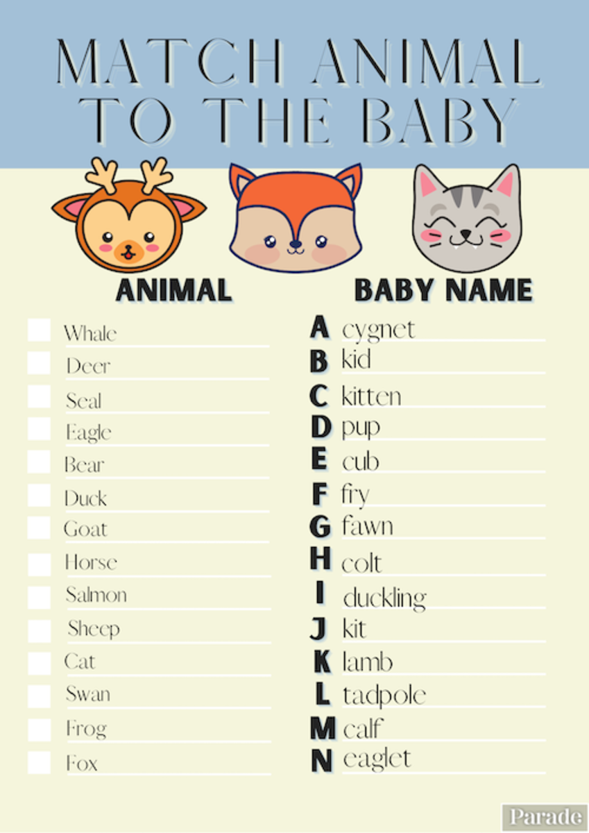 15 Printable Baby Shower Games Free Printable Baby Shower Games Parade - Free Printable Baby Shower Games With Answer Key