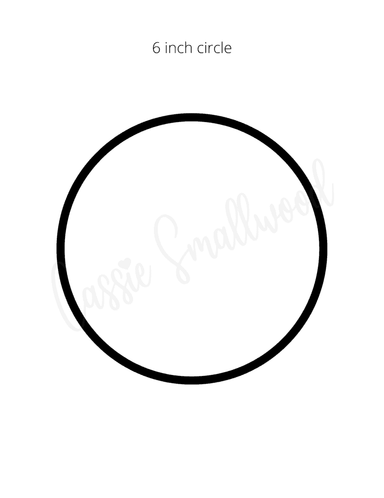 17 Sizes Of Printable Circle Templates Cassie Smallwood - Free Printable 6 Inch Circle Template