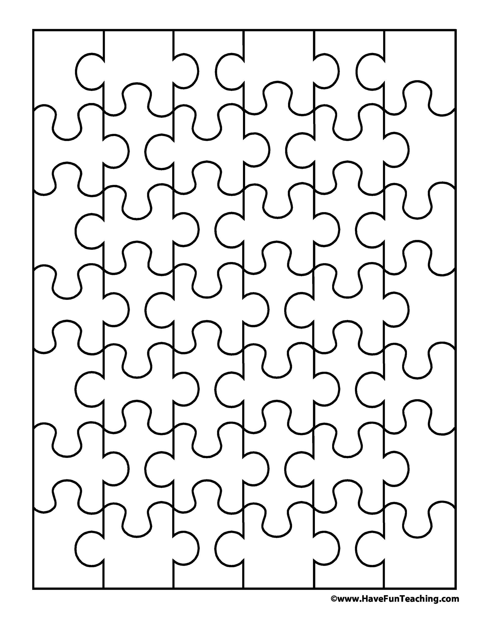 19 Printable Puzzle Piece Templates TemplateLab - Free Printable Blank Puzzle Pieces
