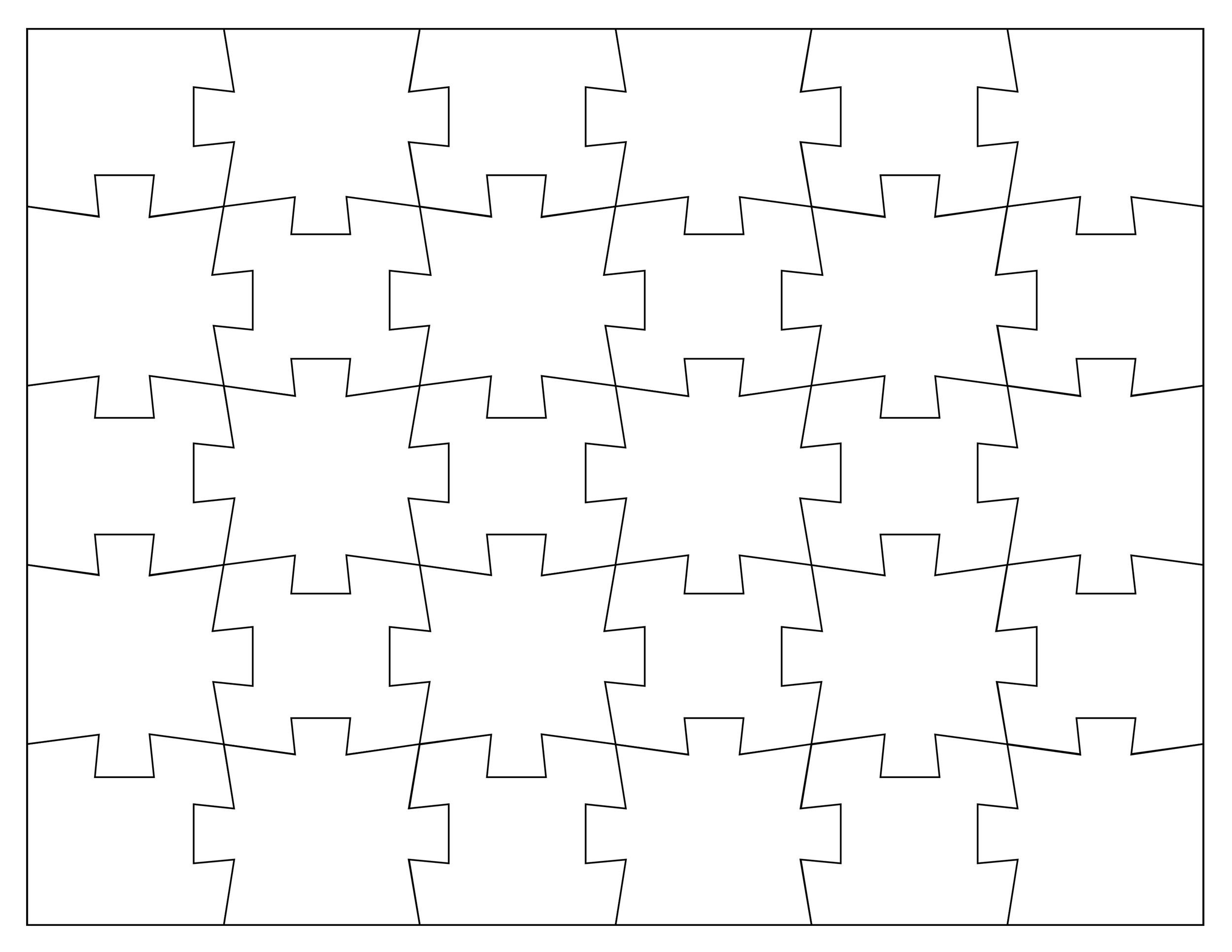 19 Printable Puzzle Piece Templates TemplateLab - Free Printable Blank Puzzle Pieces