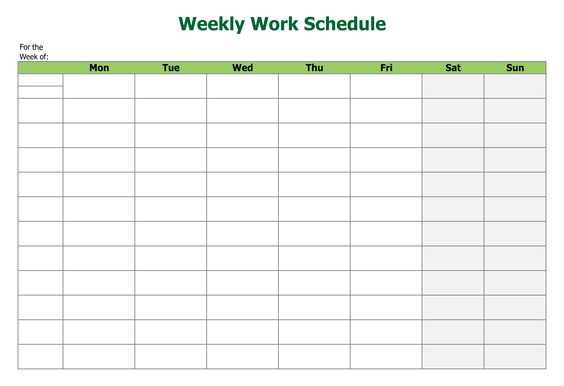 20 Best Free Printable Blank Employee Schedules PDF For Free At Printablee Daily Schedule Template Schedule Templates Schedule Template - Free Printable Blank Work Schedules