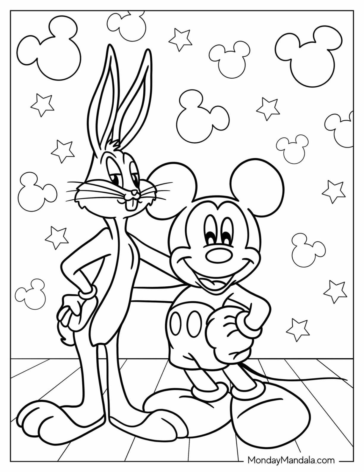 20 Bugs Bunny Coloring Pages Free PDF Printables - Free Printable Bugs Bunny Coloring Pages