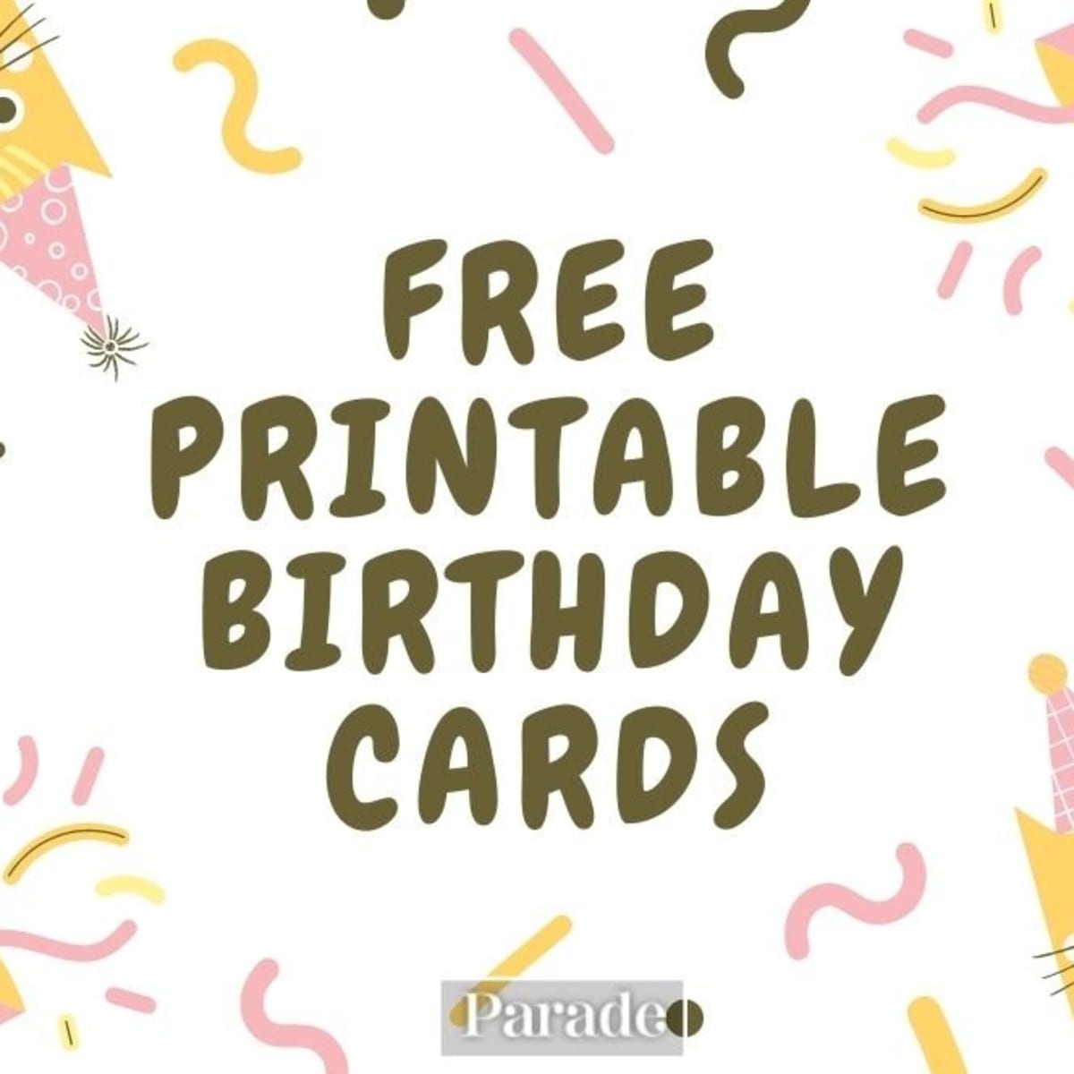 20 Free Printable Birthday Cards Parade - Free Printable Birthday Cards For Her