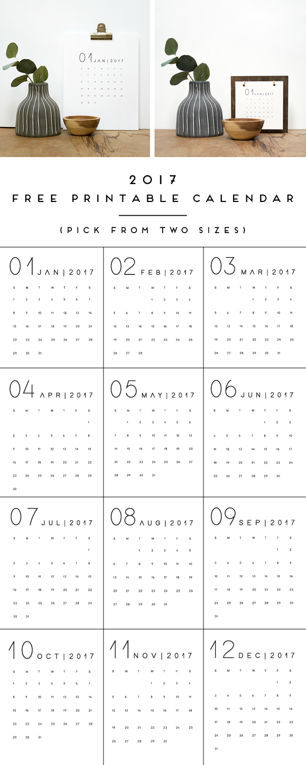 2017 Free Printable Calendar BREPURPOSED - Free Printable Agenda 2017