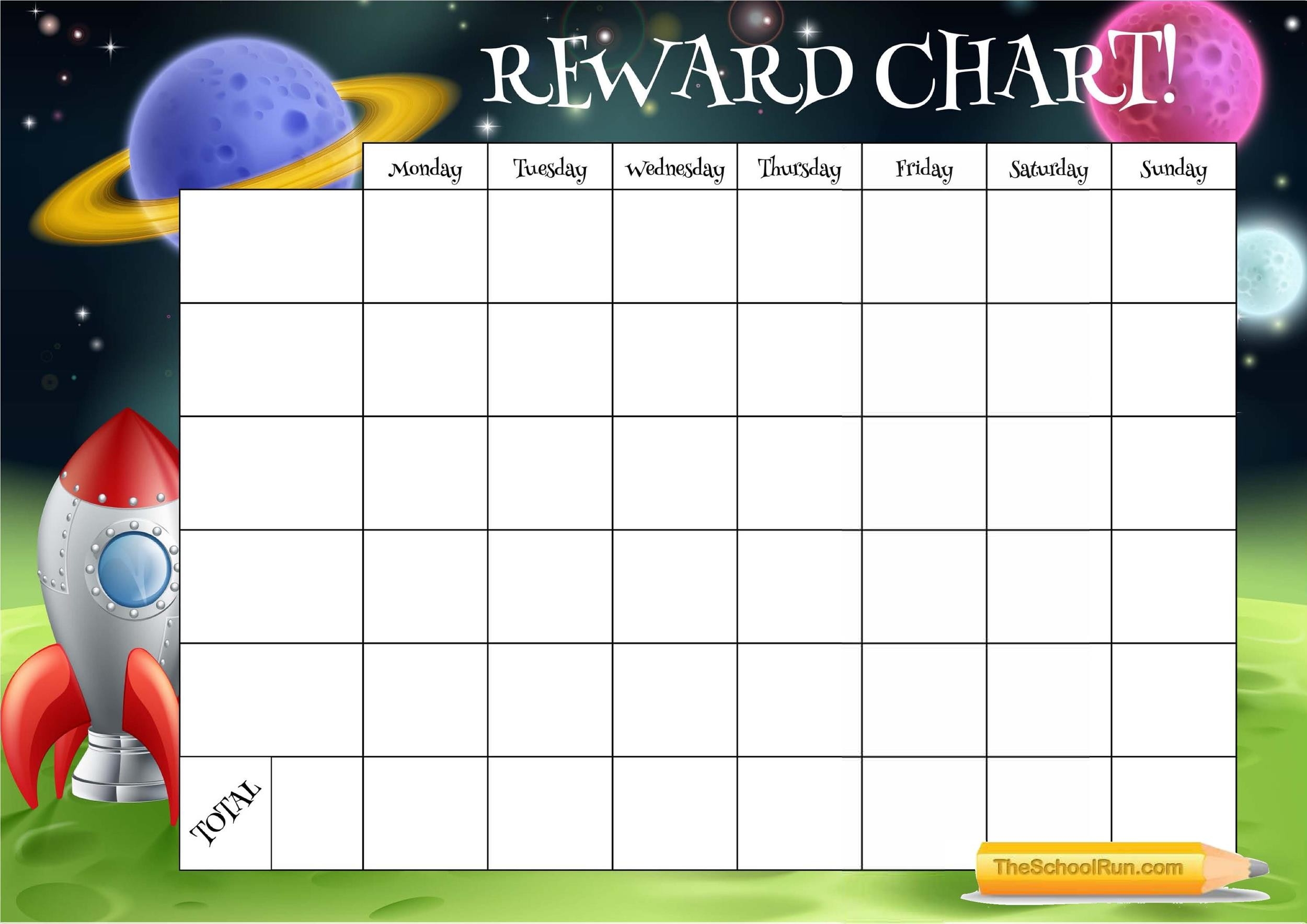 22 Printable Reward Charts For Kids PDF Excel Word - Free Printable Charts