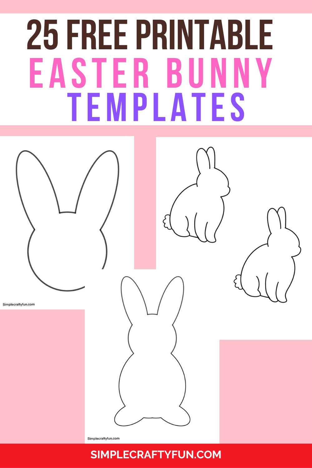 25 Free Printable Easter Bunny Template - Free Printable Bunny Templates