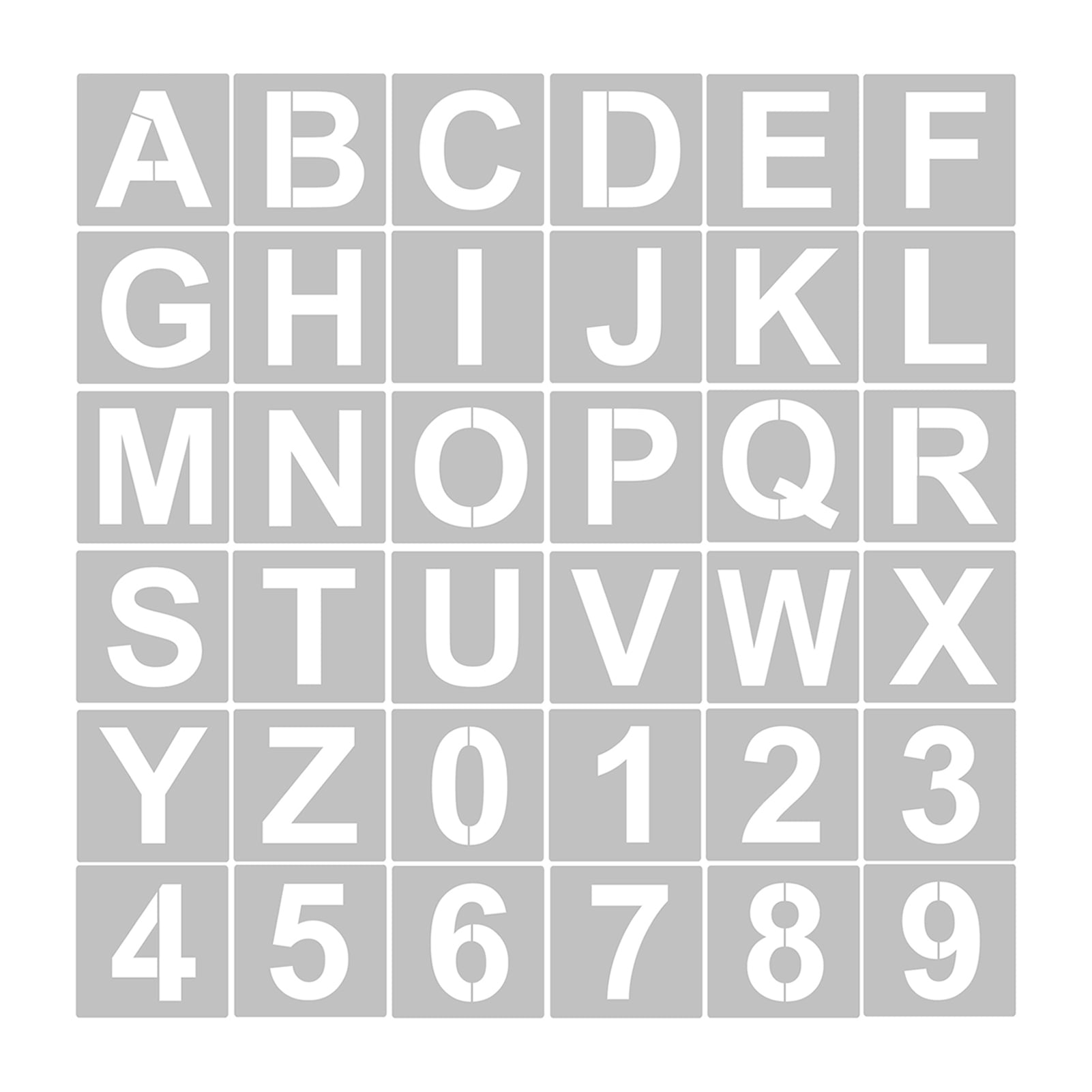36pcs 5 Inch Letter And Number Stencils Reusable Washable Alphabet Stencils Environment friendly PET Art Craft Templates For Painting On Wood Fabric Wall Door Decor Home Sign Walmart - Free Printable 3 Inch Number Stencils