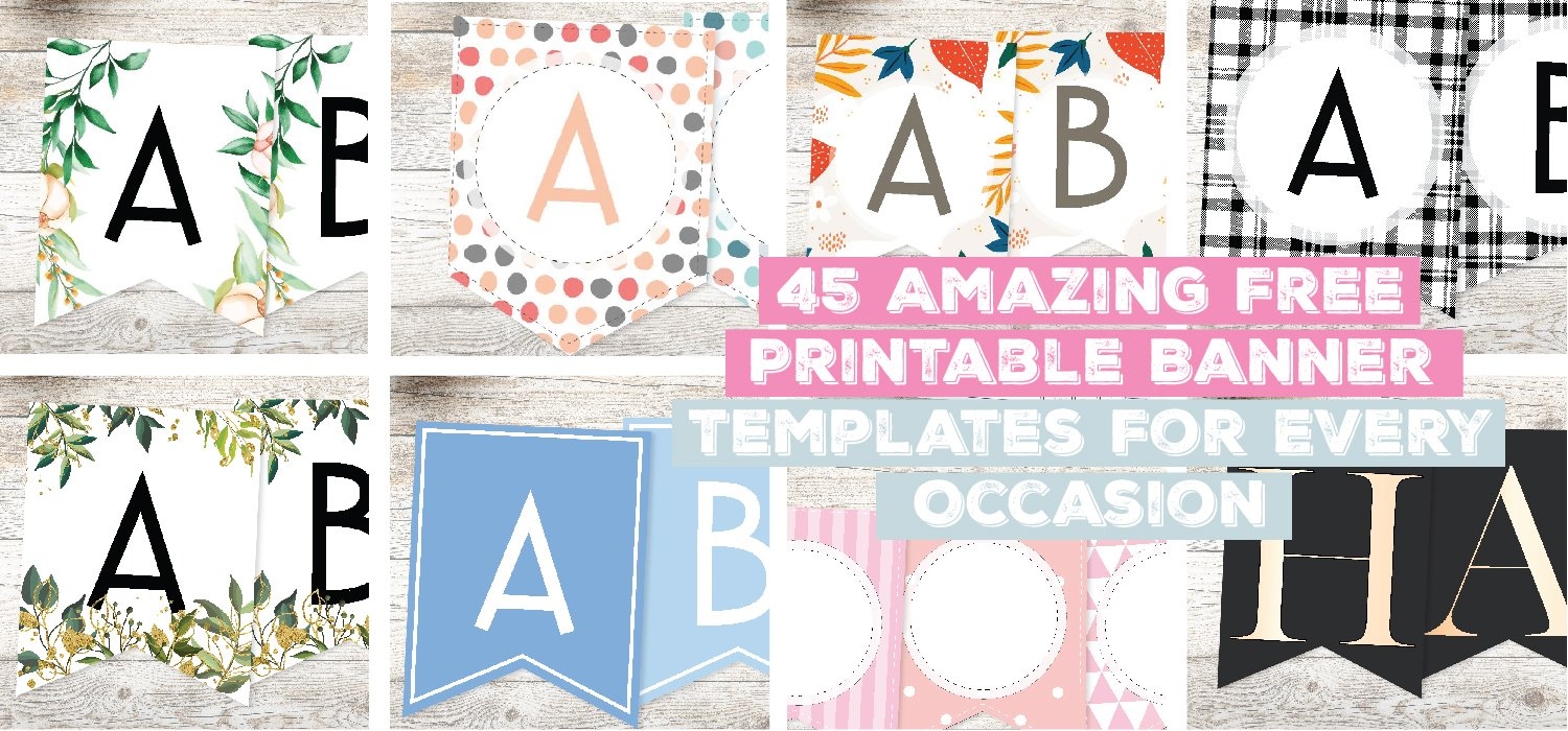 45 Amazing Free Printable Banner Templates For Every Occasion - Free Printable Banner Templates