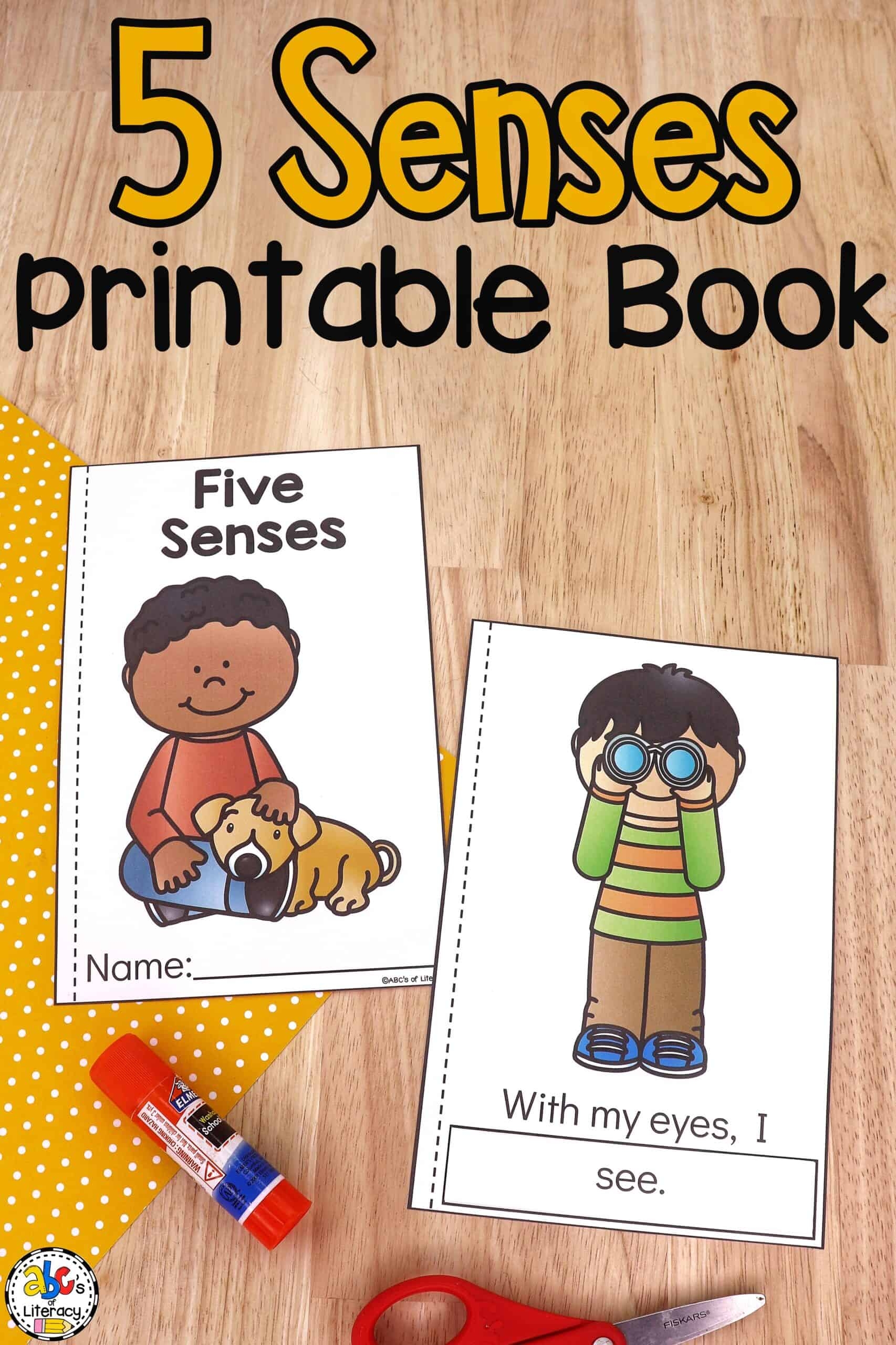 5 Senses Printable Book For Beginning Readers - Free Printable Books For Kindergarten