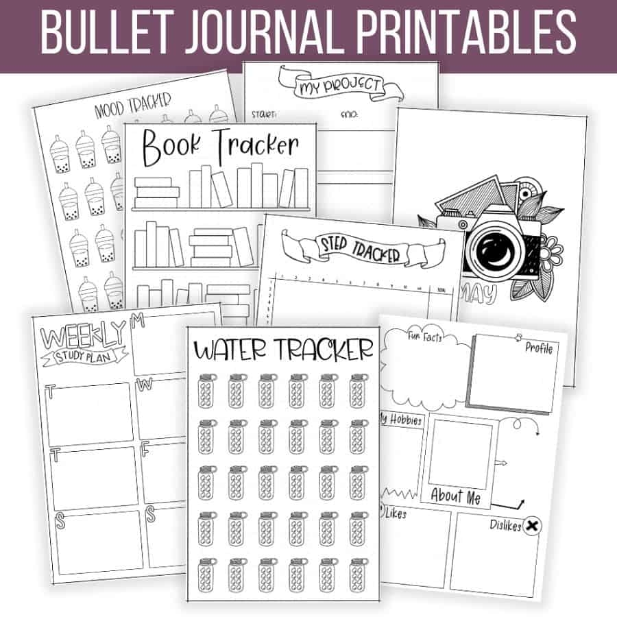 50 FREE Bullet Journal Printables Masha Plans - Free Printable Bullet Journal Pages