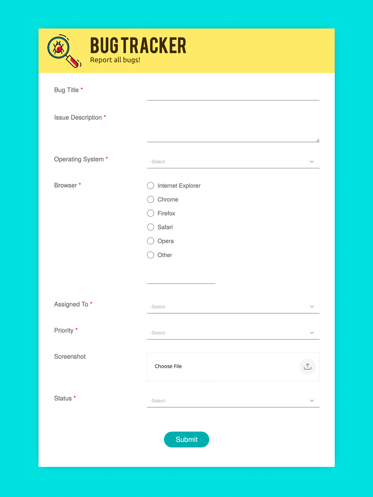 50 Free Form Templates Simple HTML Form Templates Zoho Forms - Find Free Printable Forms Online
