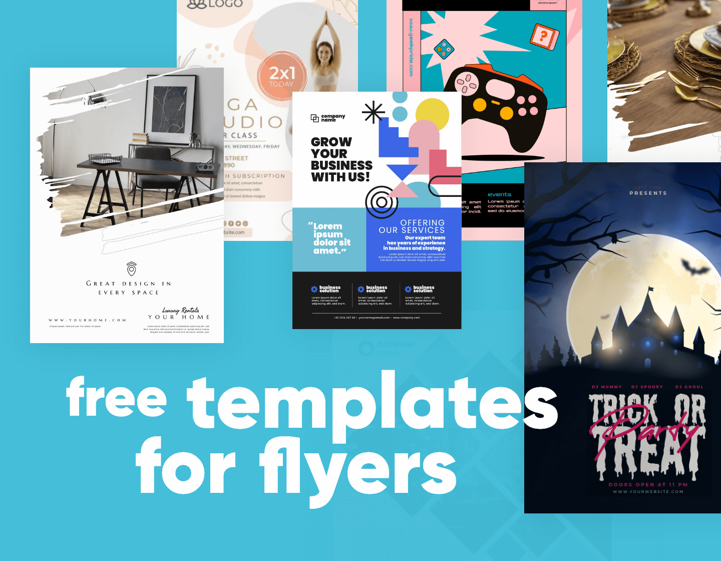 50 Free Templates For Flyers To Customize And Print For Every Occasion - Create Flyers Online Free Printable