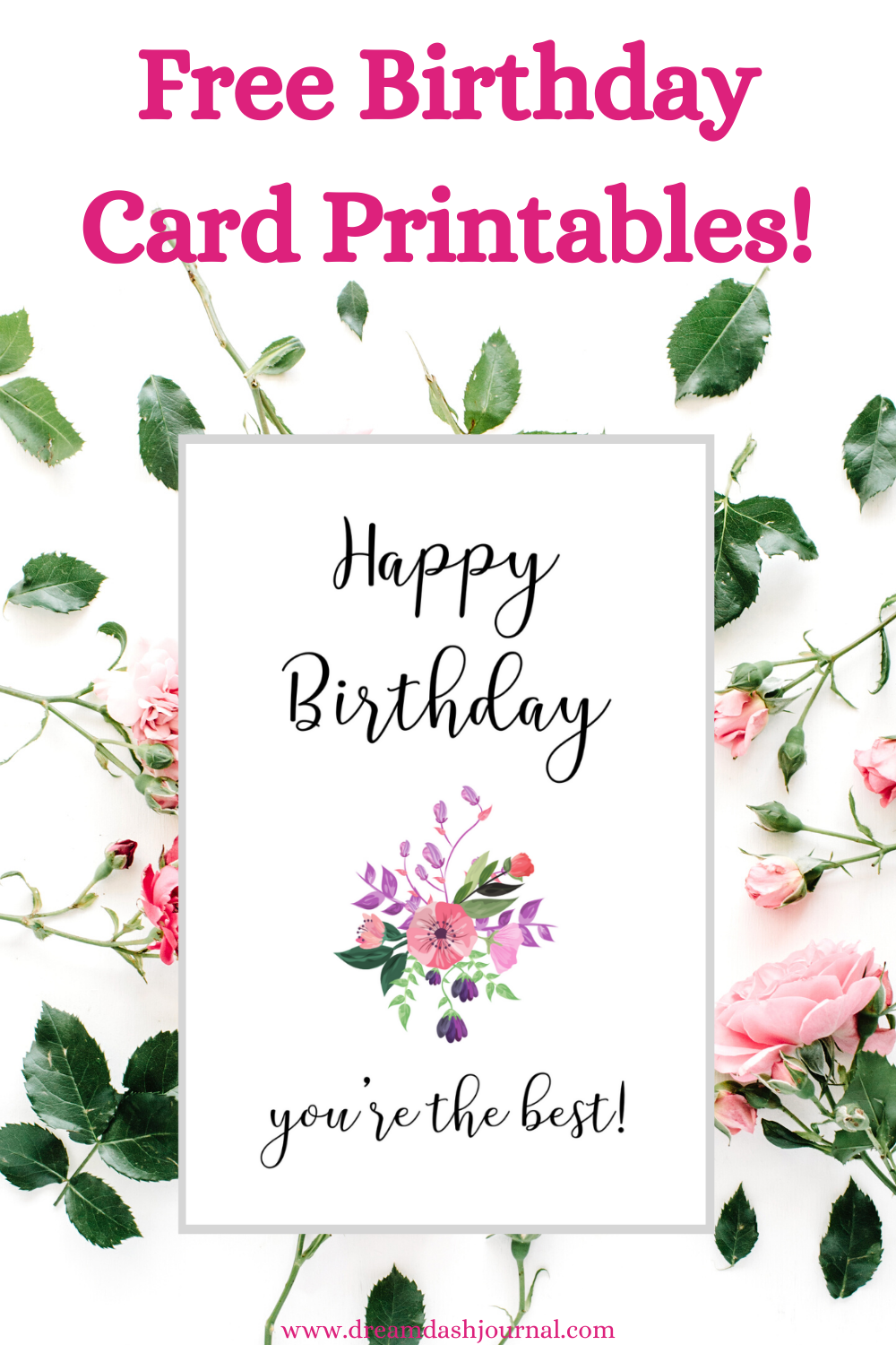 6 Cute Printable Birthday Cards For Her Pretty Free Happy Birthday Cards Printable Free Printable Birthday Cards Birthday Card Printable - Free Printable Birthday Cards For Her