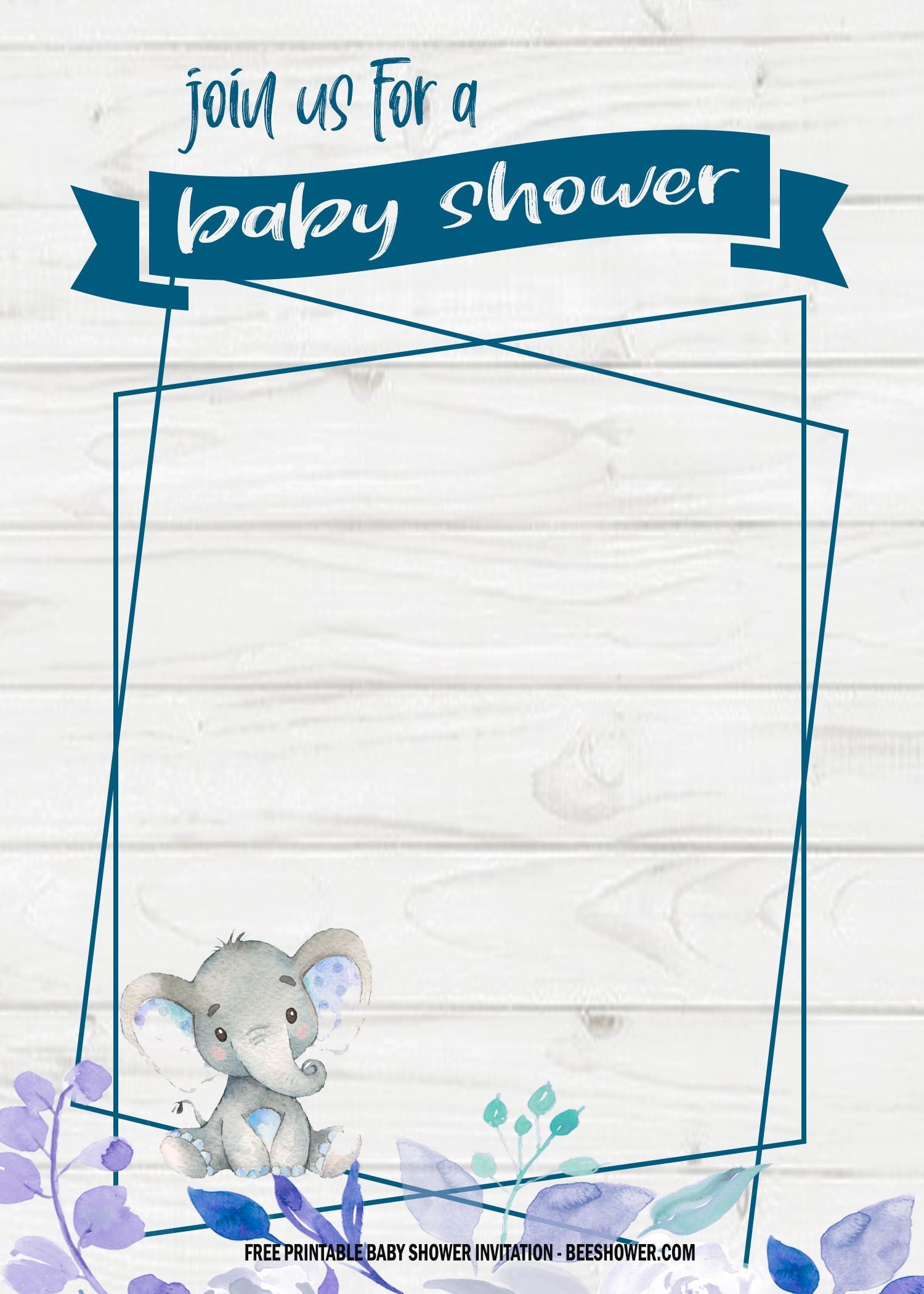 6 FREE Blue Elephant Themed Birthday And Baby Shower Invitation Templates Free Baby Shower Invitations Elephant Baby Shower Invitations Boy Boy Baby Shower Invitations Templates - Free Printable Baby Shower Invitations Templates For Boys