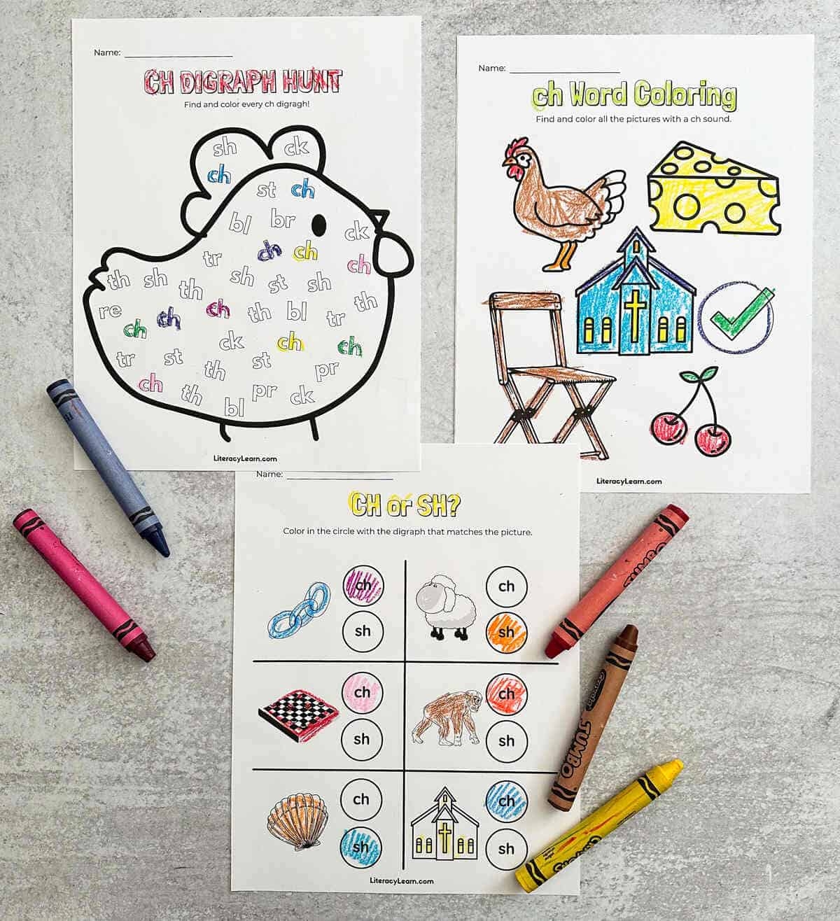 7 CH Worksheets For Digraph Learning Literacy Learn - Free Printable Ch Digraph Worksheets