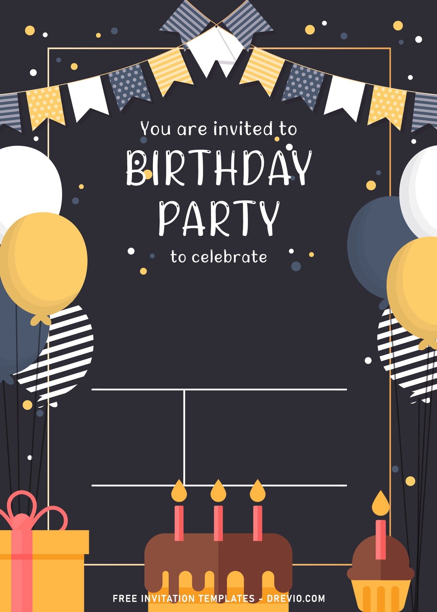 7 Cute And Fun Birthday Invitation Templates For Any Ages Printable Birthday Invitations Birthday Invitations Free Birthday Invitations - Free Printable Birthday Invitations For Him