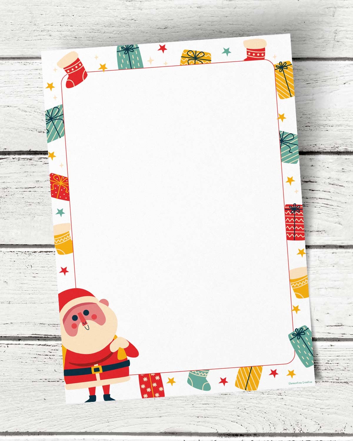 7 Cute Christmas Border Papers Free Printable Templates Clementine Creative - Free Printable Christmas Border Paper