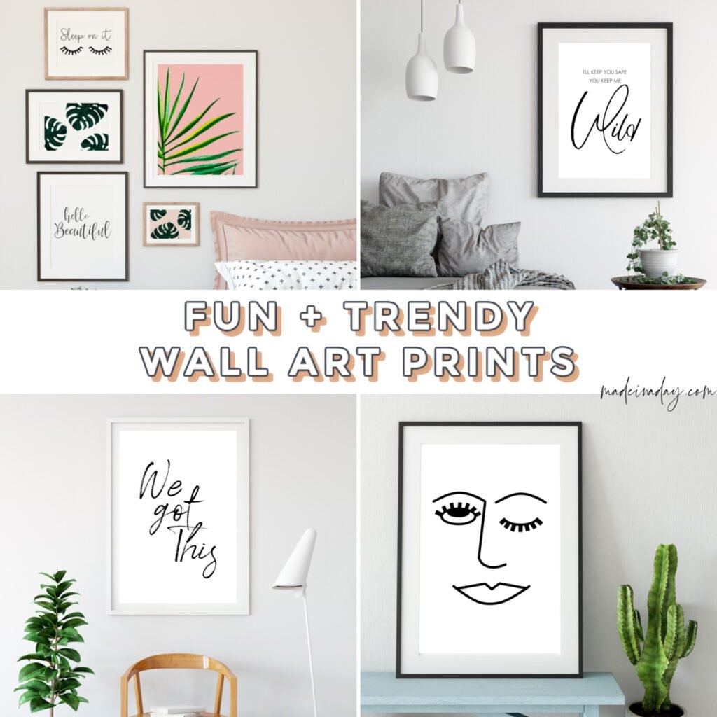 8 Fun Trendy Printable Wall Art For Bedroom Made In A Day - Free Printable Art