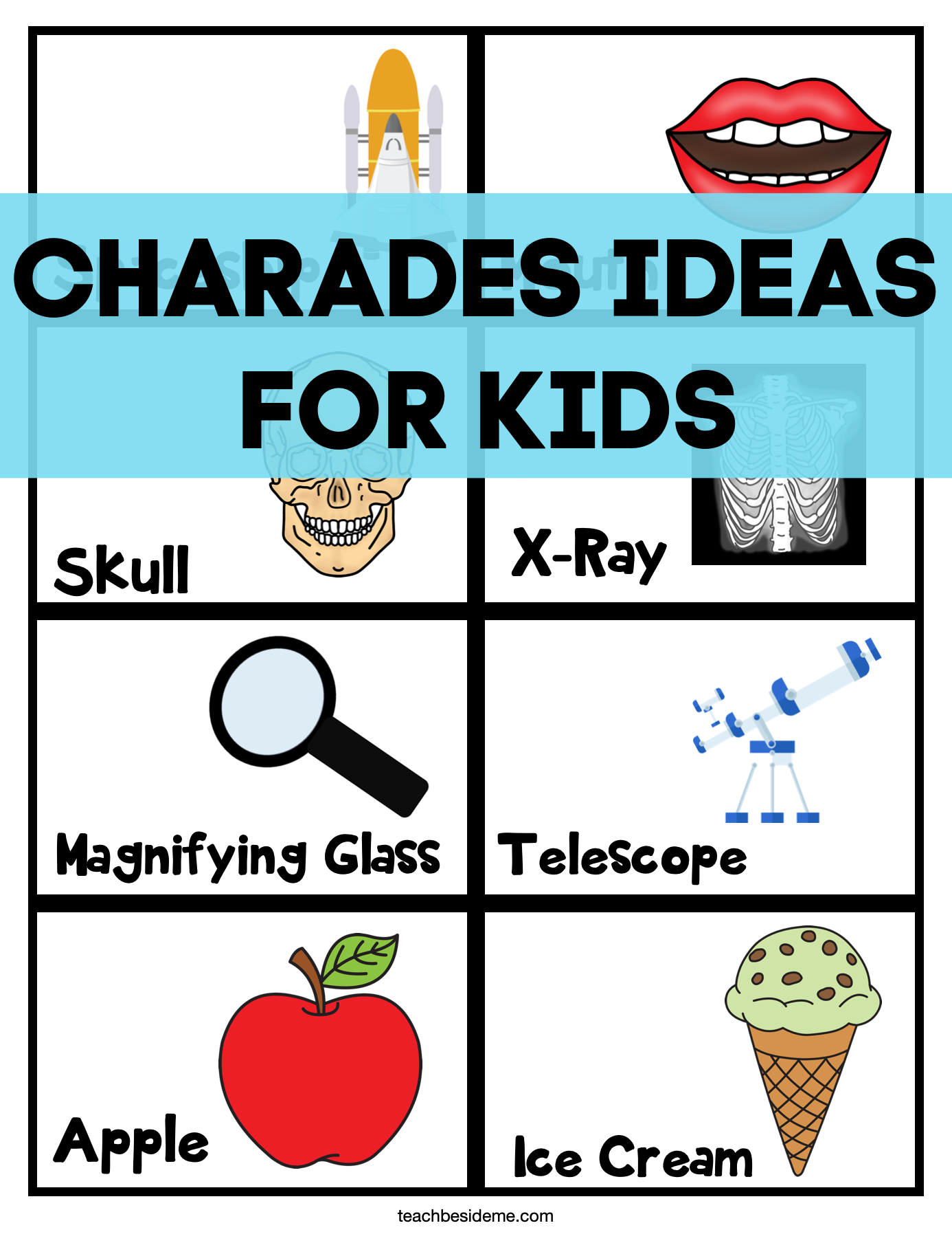 96 Printable Charades Ideas For Kids Teach Beside Me - Free Printable Charades Cards