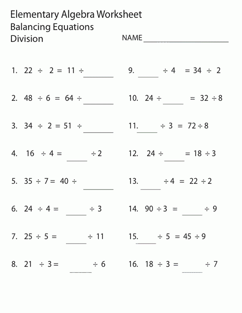 9th Grade Math Worksheets Elementary Algebra Elementary Worksheets Free Math Worksheets - 9th Grade Algebra Worksheets Free Printable