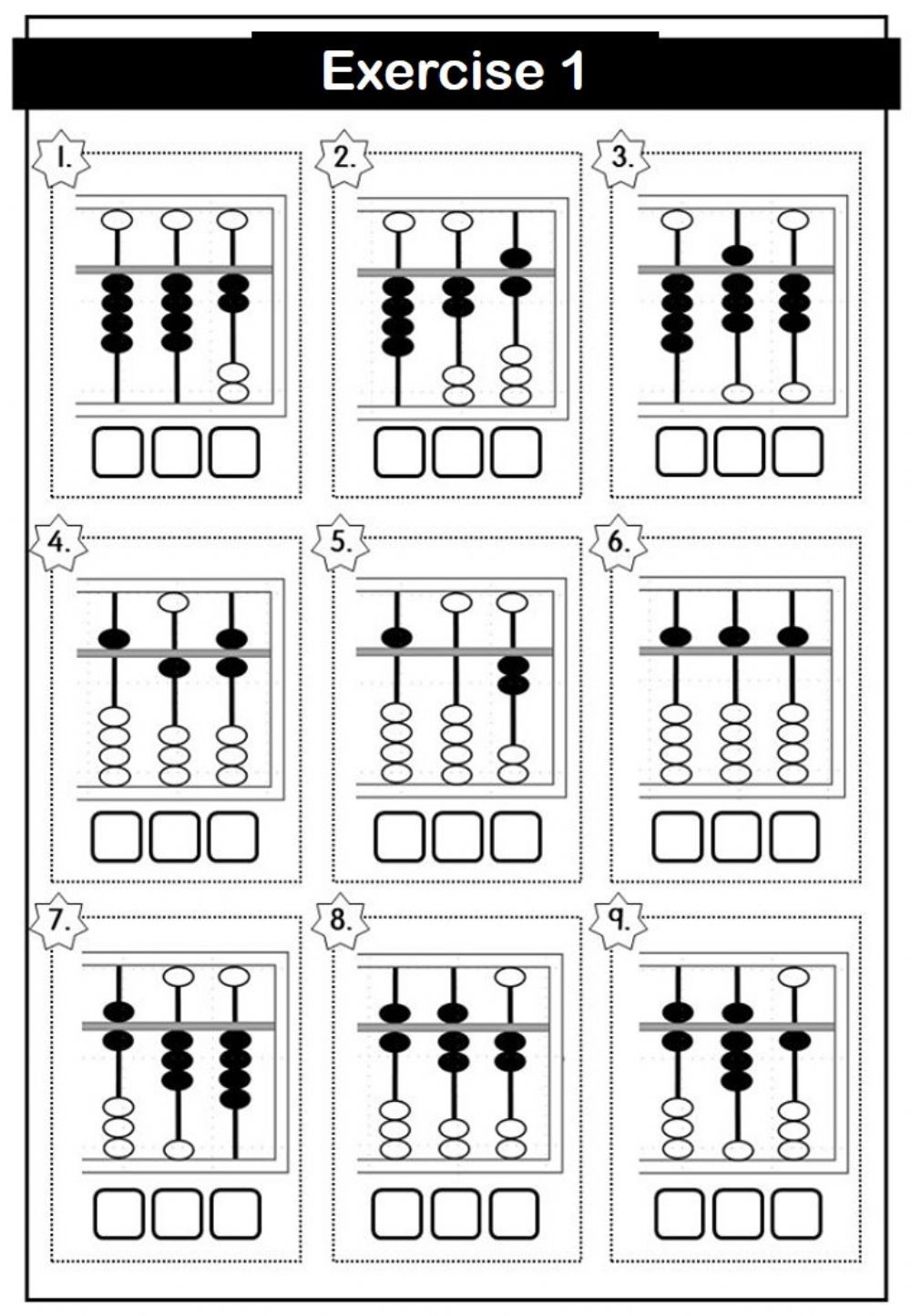 Abacus Online Worksheet For Year 2 You Can Do The Exercises Online Or Download The Worksheet As Pdf Abacus Math Math Worksheets Abacus - Free Printable Abacus Worksheets