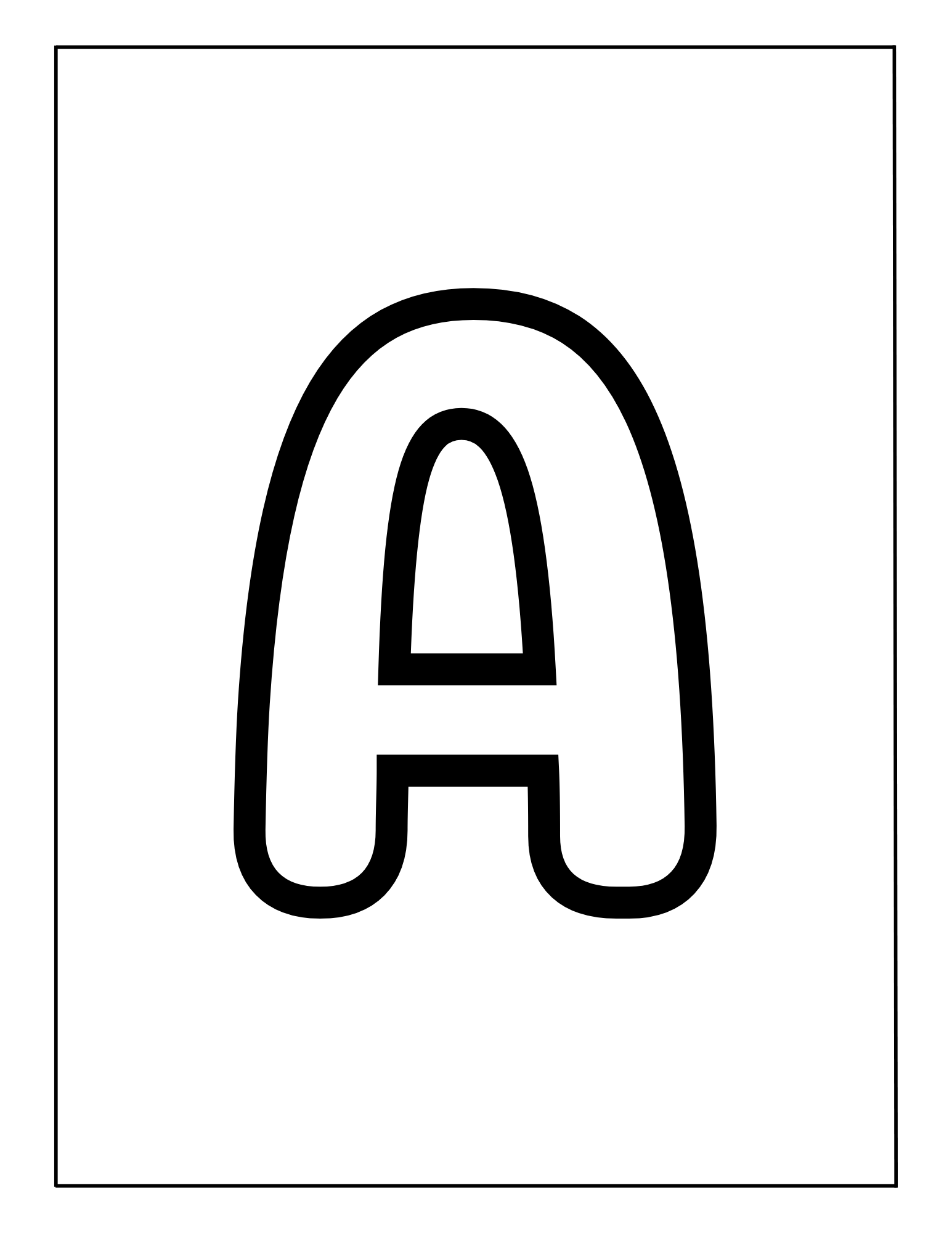 Alphabet Coloring Pages A Z Free Printable - Free Printable Alphabet Letters To Color