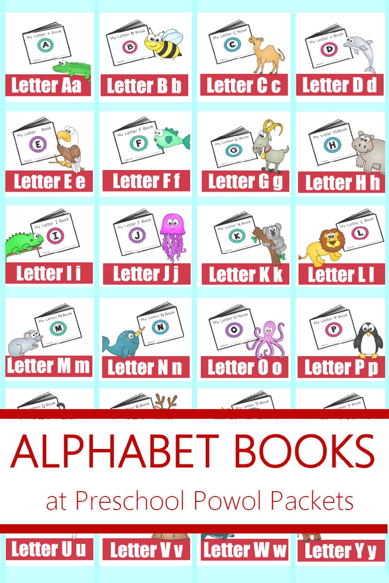 ALPHABET Free Printable Mini Books Preschool Powol Packets - Free Printable Books