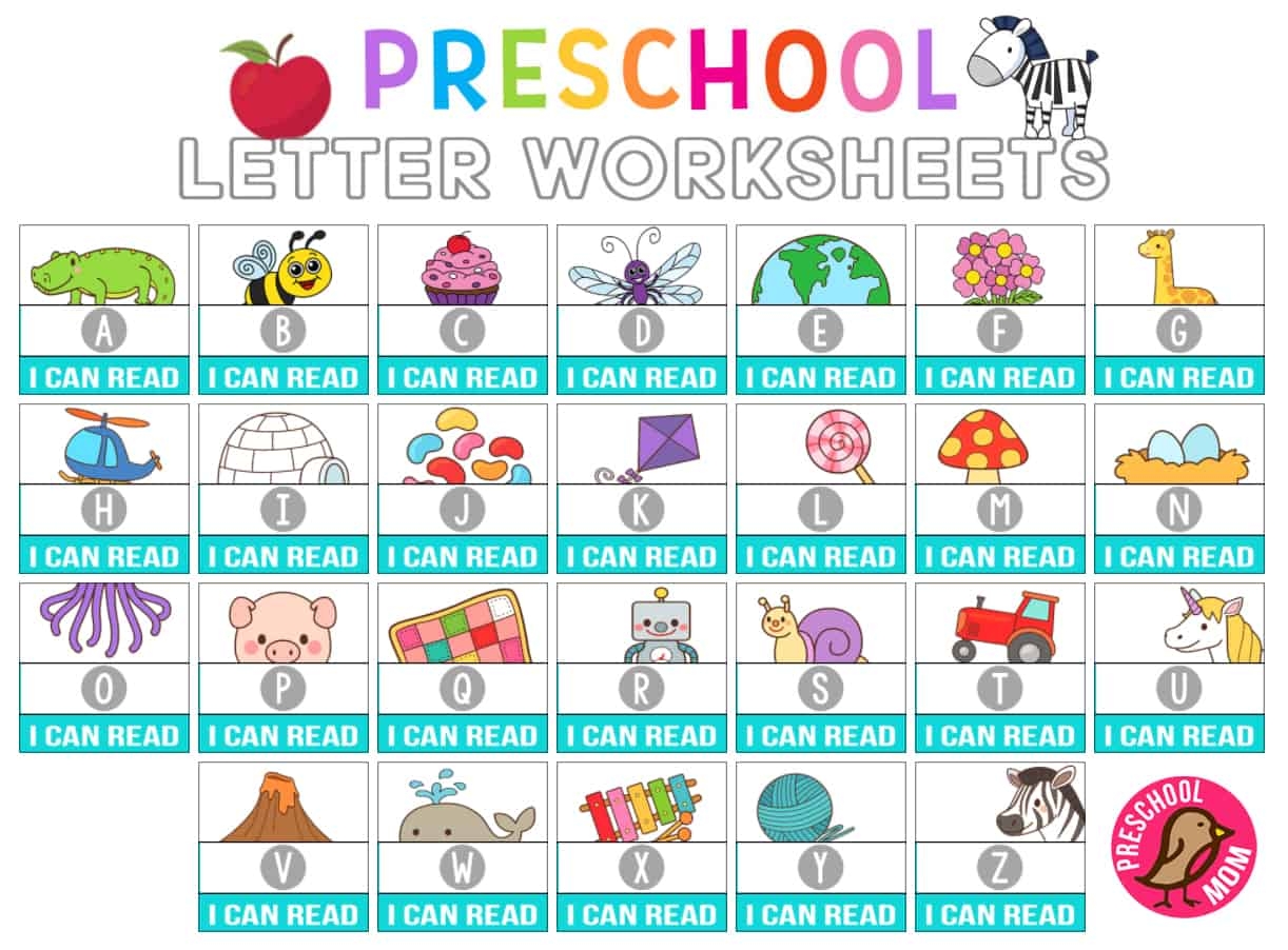Alphabet Printables Preschool Mom - Free Printable Alphabet Pages