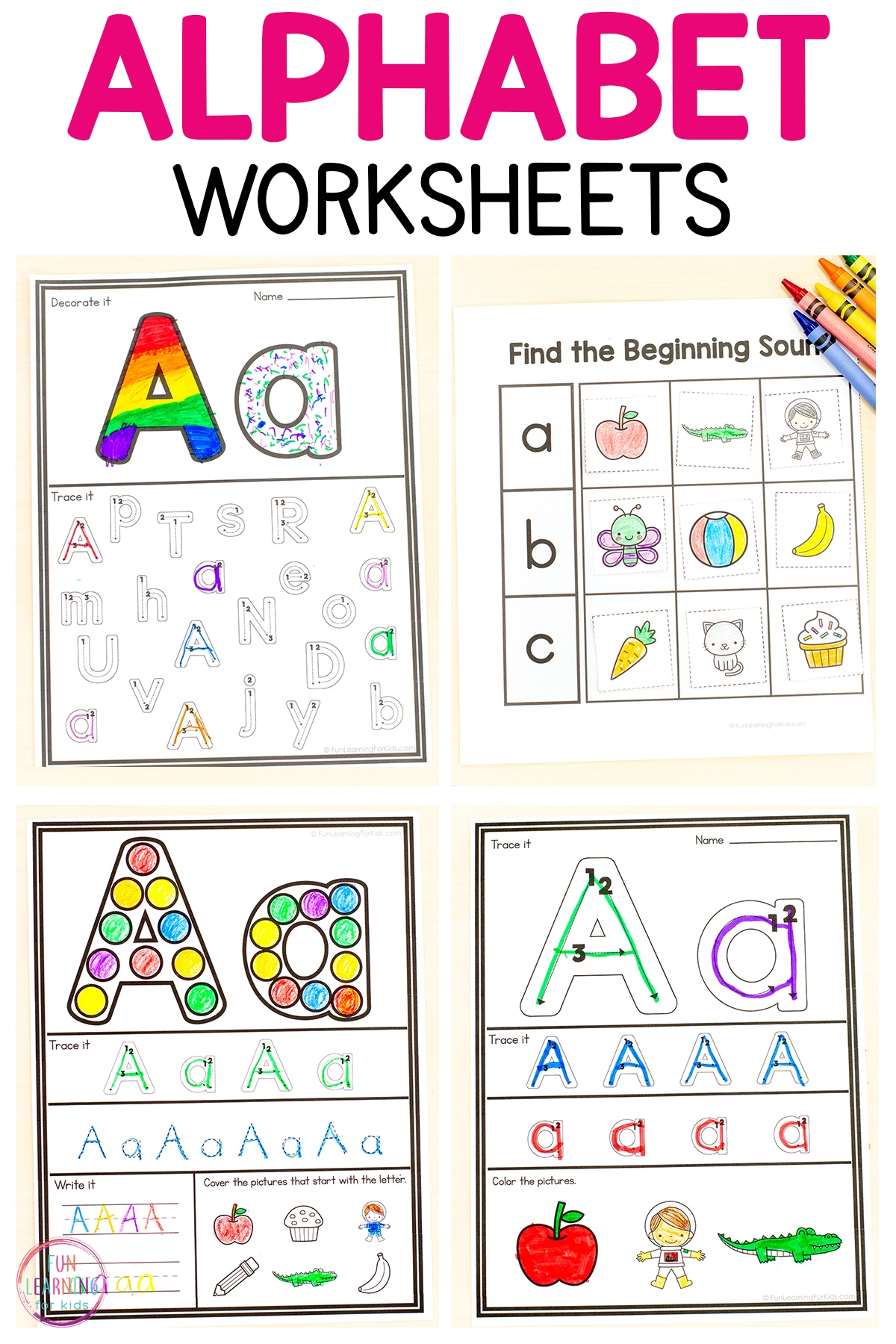 Alphabet Worksheets - Free Printable Alphabet Pages