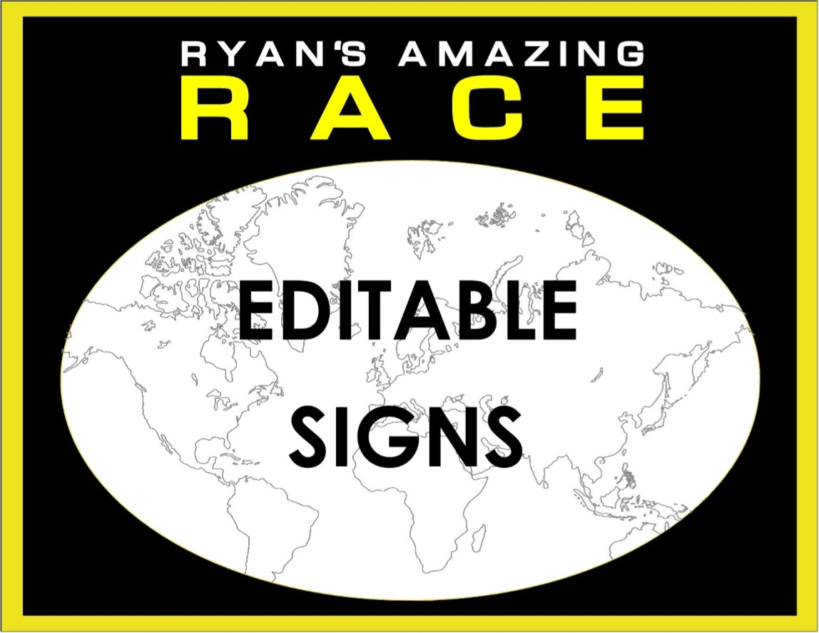 Amazing Race Party Supplies And Invitations - Free Printable Amazing Race Invitations