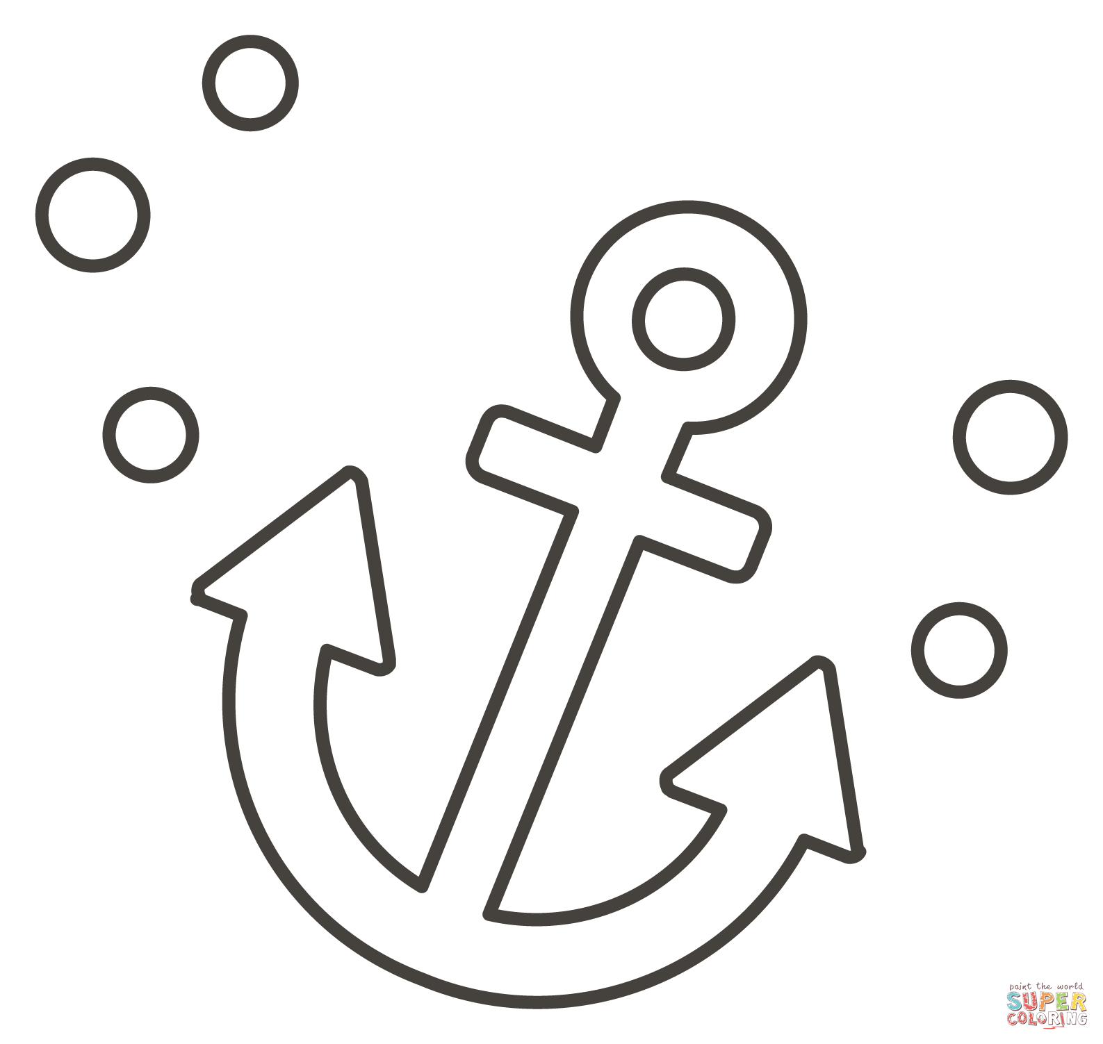 Anchor Coloring Page Free Printable Coloring Pages - Free Printable Anchor Template
