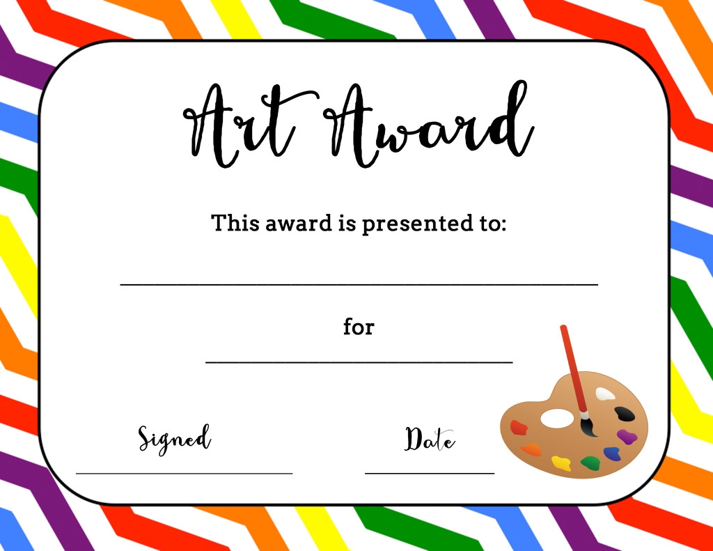 Art Award Certificate Free Printable Art Is Basic An Elementary Art Blog - Free Printable Awards