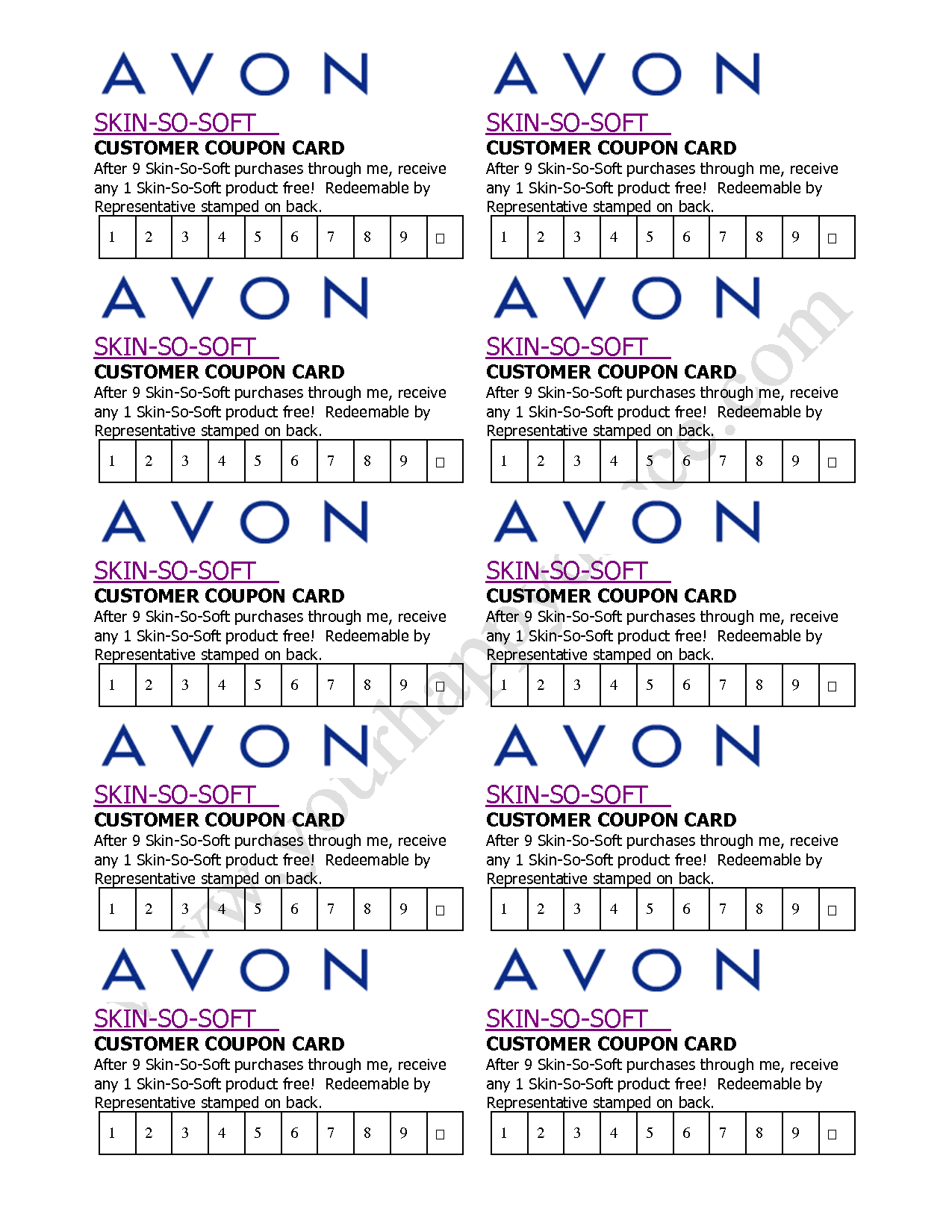Avon Flyers Charts Avon Skin So Soft Avon Avon Beauty - Free Printable Avon Flyers