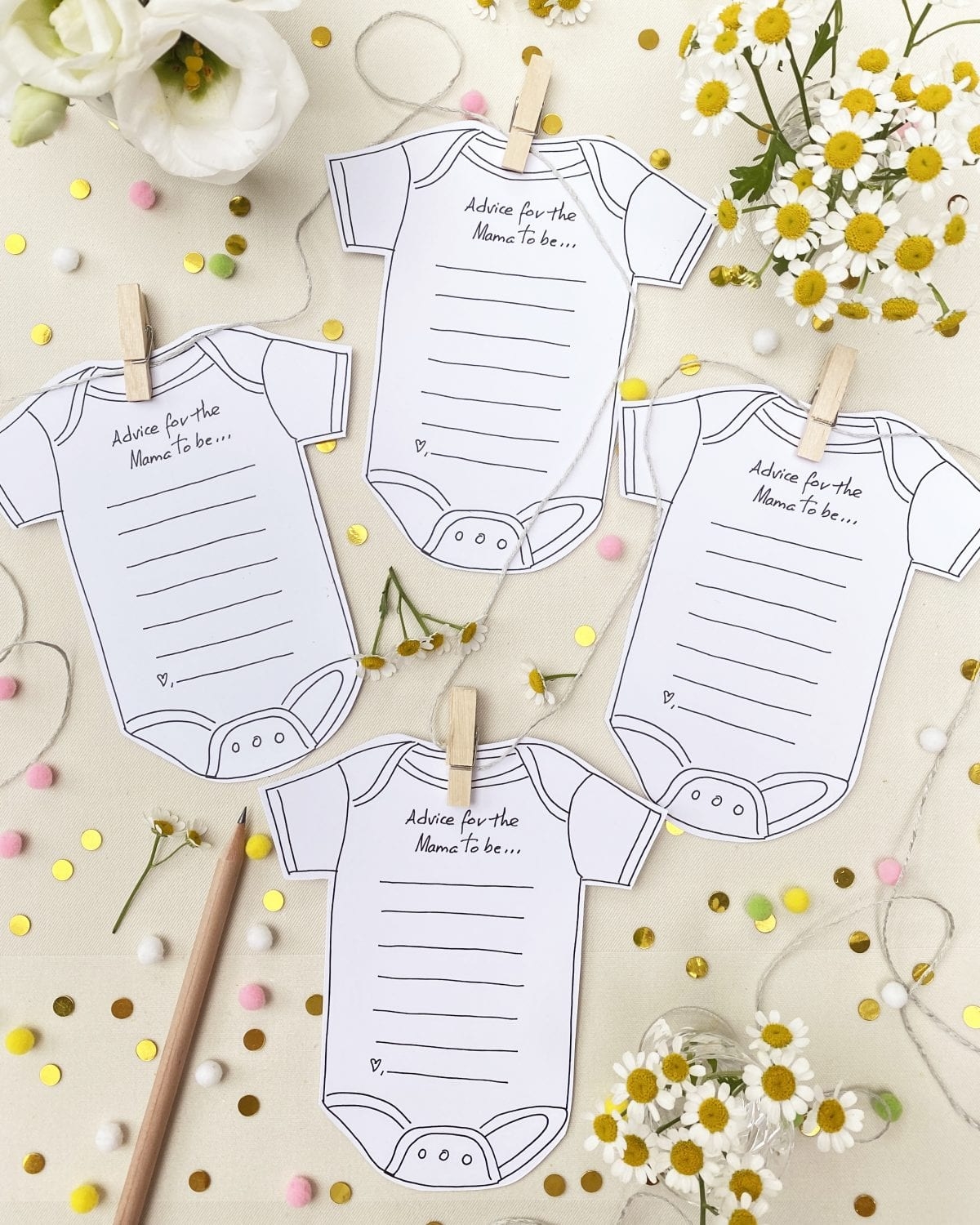 Baby Advice Card - Free Printable Baby Advice Cards