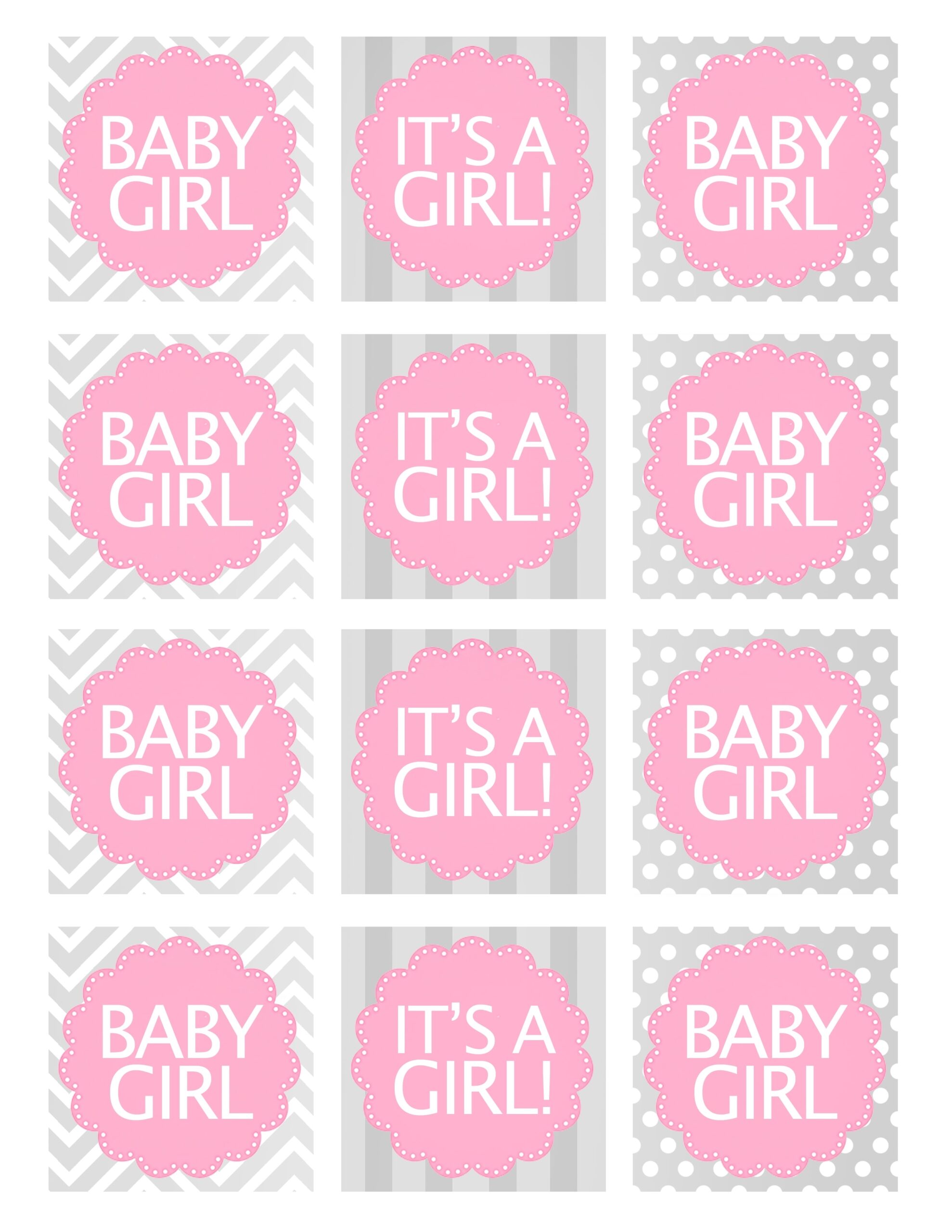 Baby Girl Shower Free Printables How To Nest For Less - Free Printable Baby Shower Favor Tags