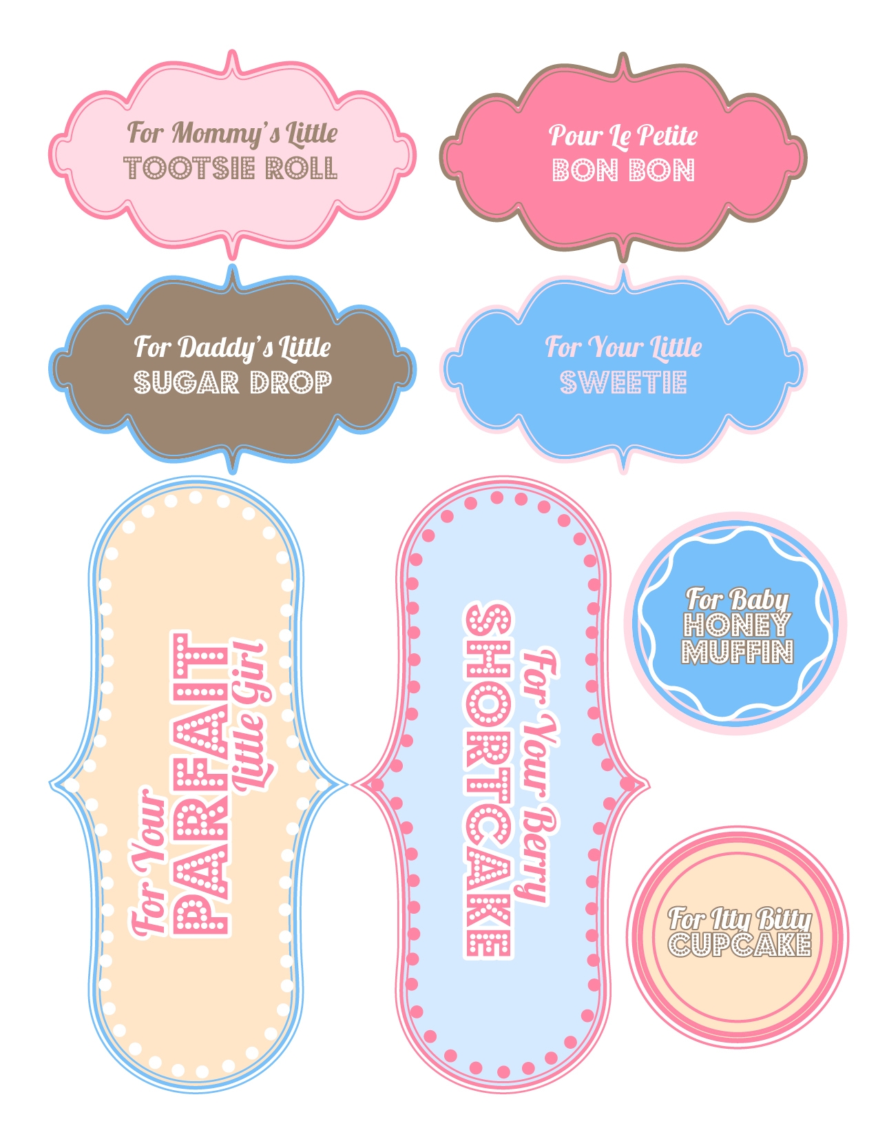 Baby Shower Gifts Free Printable Sweet Anne Designs - Free Printable Baby Shower Favor Tags Template