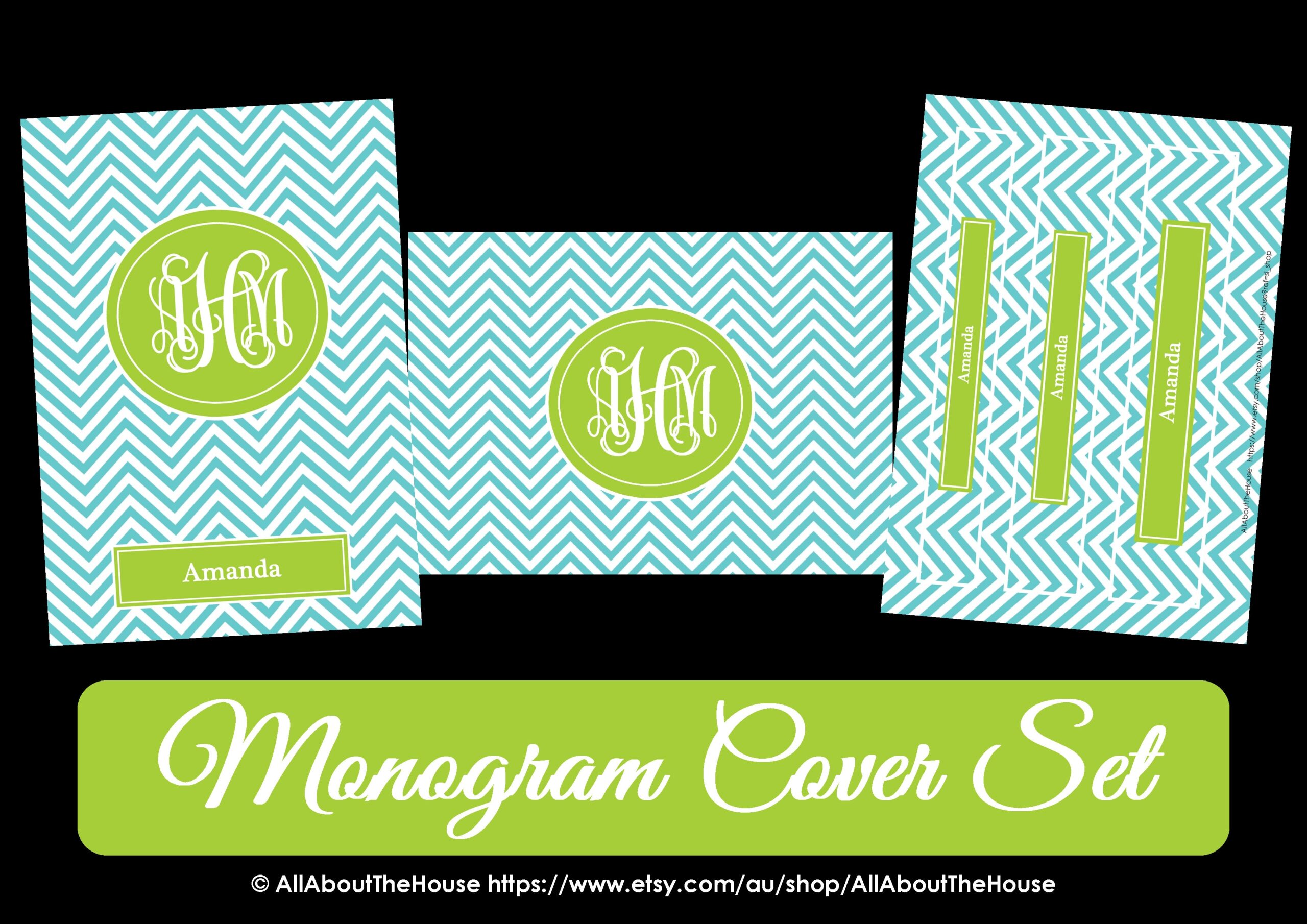 Binder Covers AllAboutTheHouse Printables - Free Printable Monogram Binder Covers