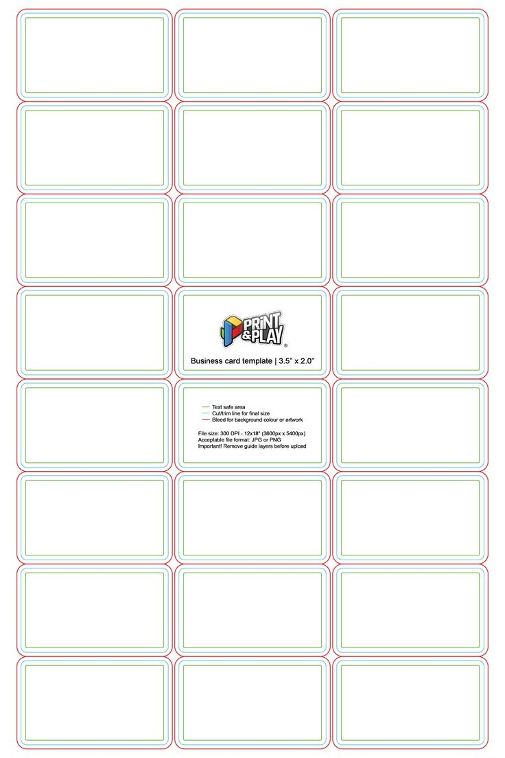 Blank Business Card Template For Word Printable Business Cards Blank Business Cards Card Template - Free Printable Business Card Templates For Word
